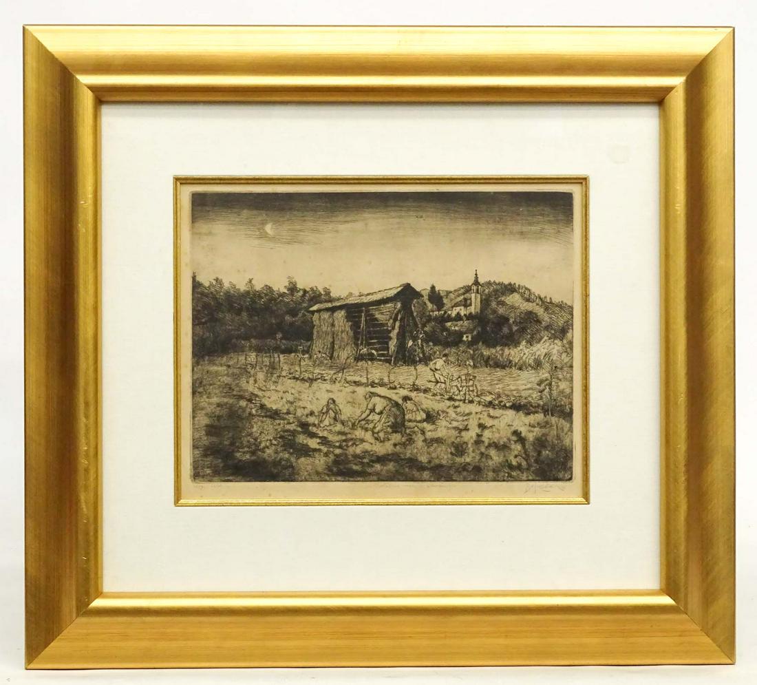 Pencil Signed Etching (1 of 6)