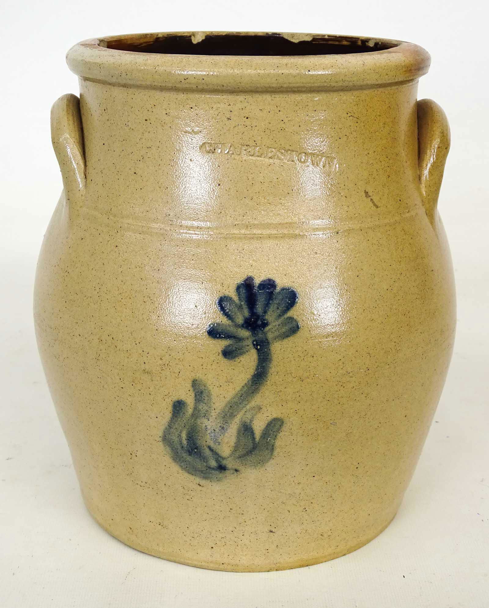 19th c. Stoneware Crock (1 of 5)