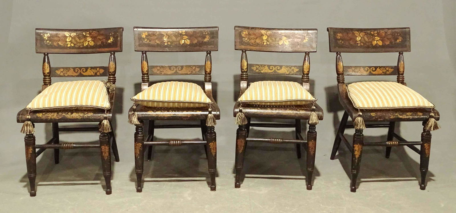 Set of 19th c. Baltimore Fancy Chairs (1 of 6)