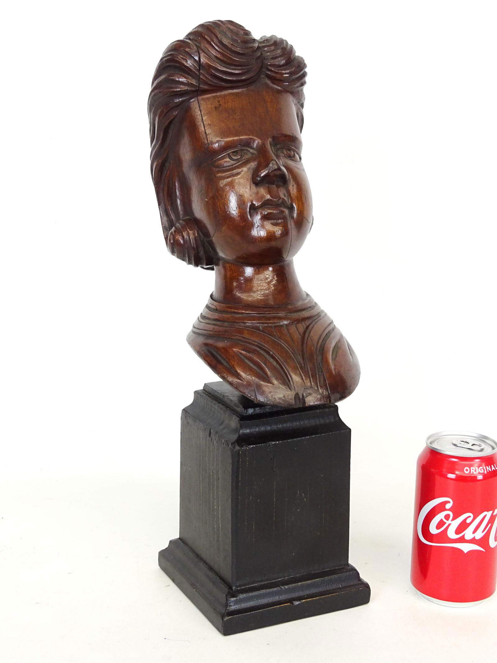Folk Art Carved Head (1 of 2)