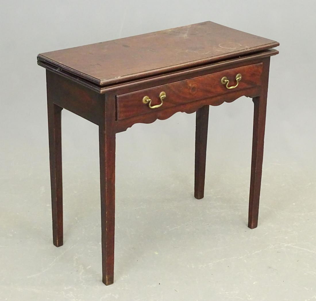 18th c. Chippendale Card Table (1 of 5)