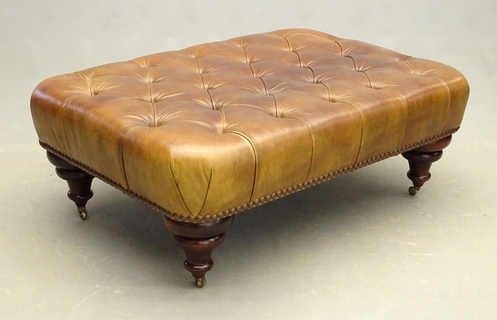 Leather Ottoman (1 of 4)