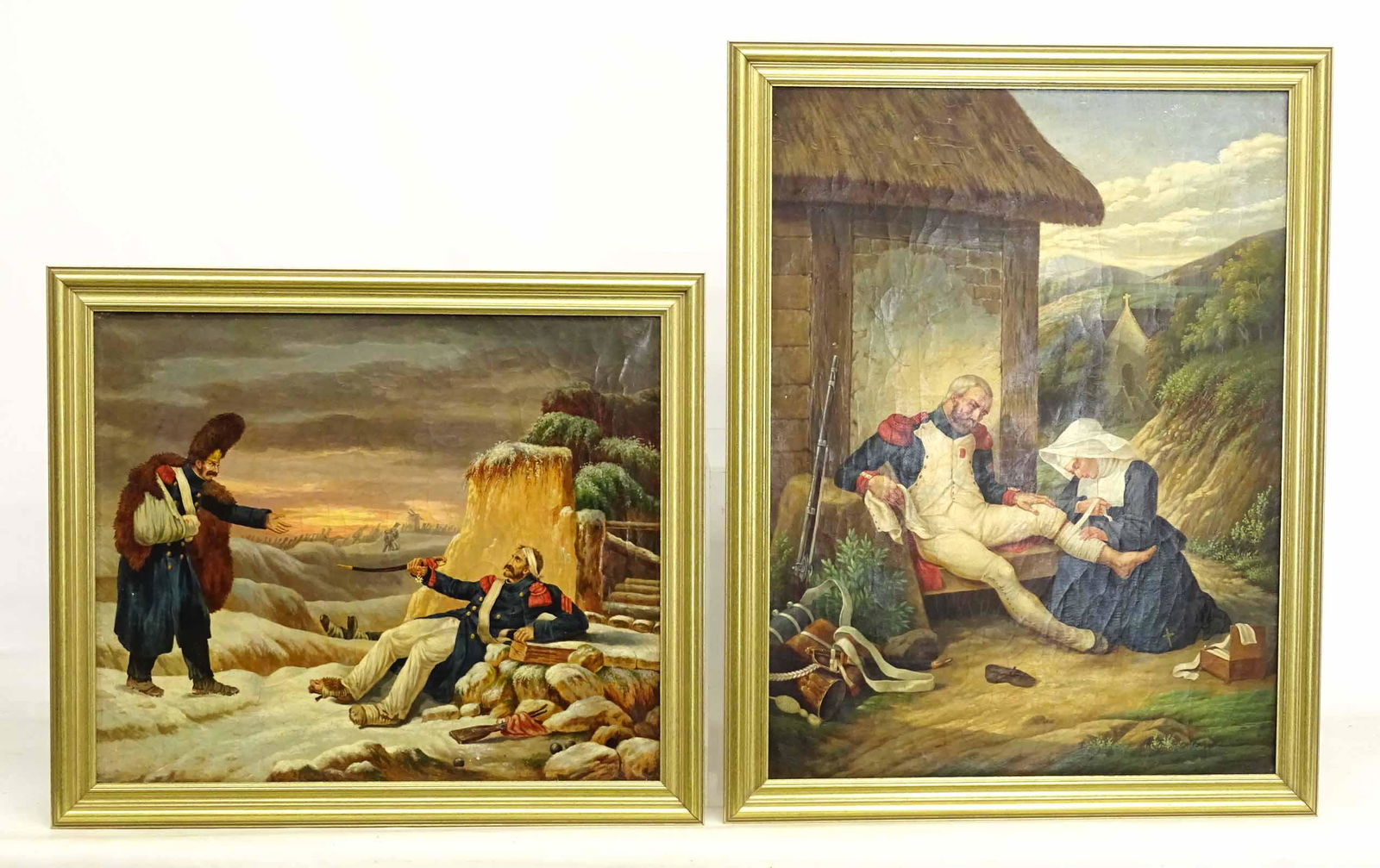 Pair Continental School Soldier Paintings (1 of 11)