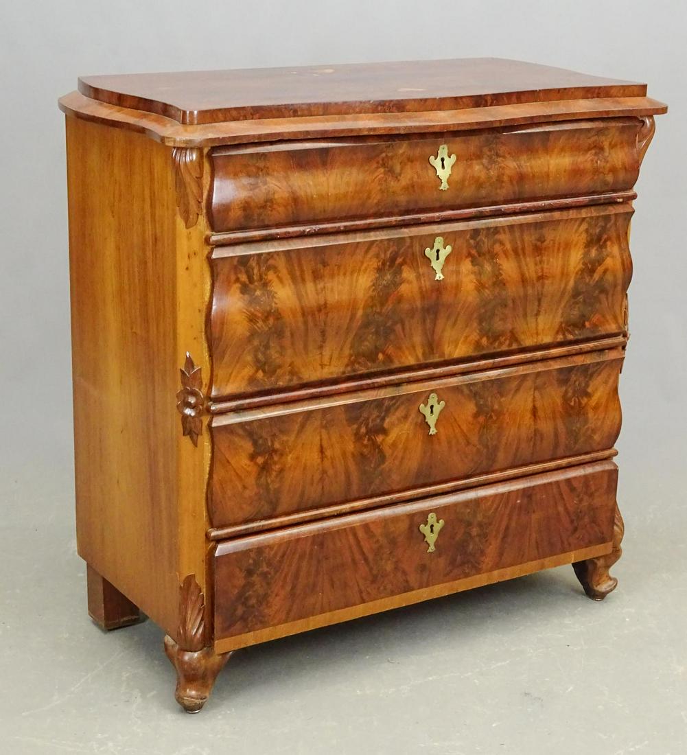 19th c. Empire Mahogany Chest of Drawers (1 of 4)