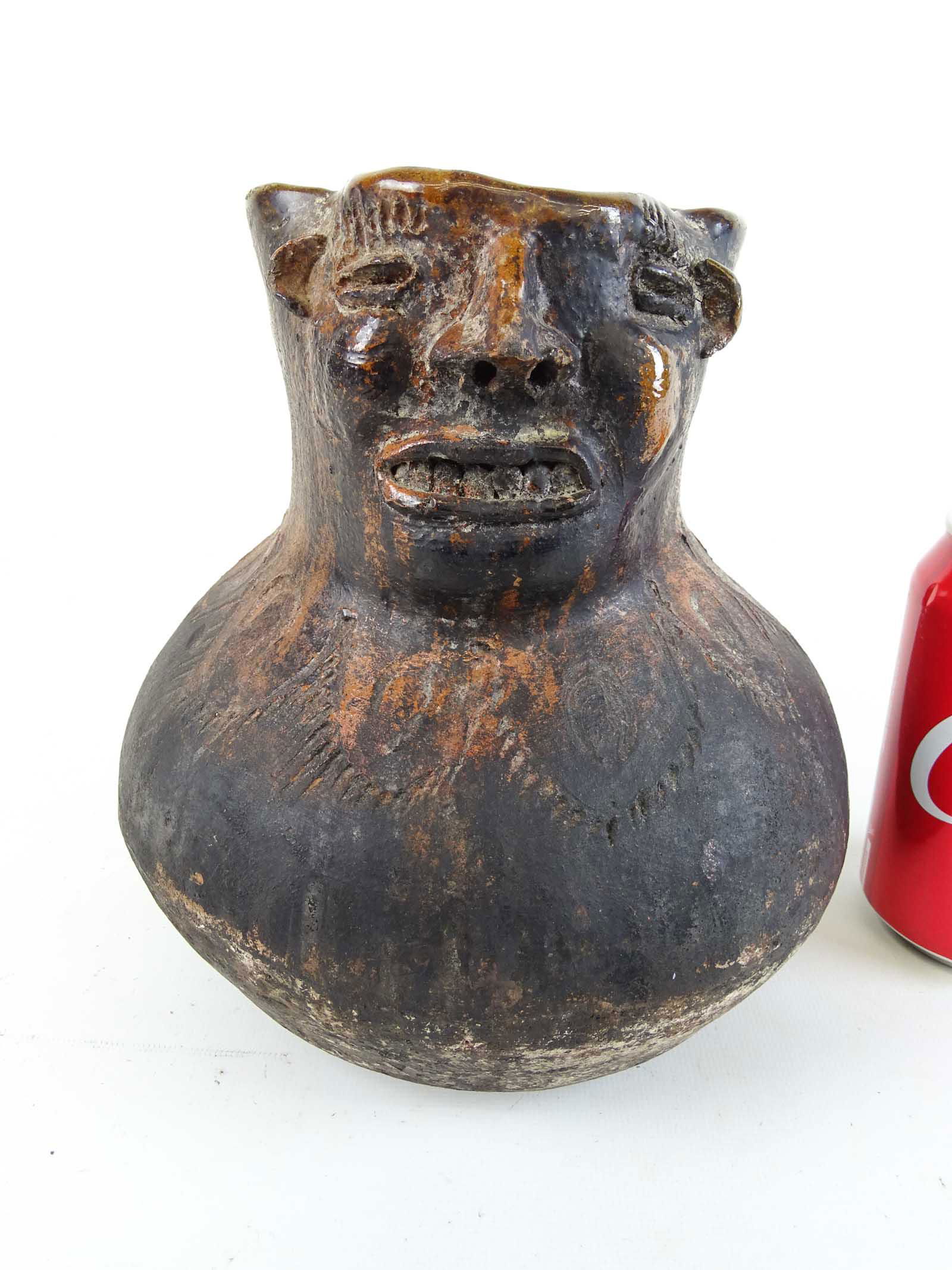 Terracotta Face Jug (1 of 5)