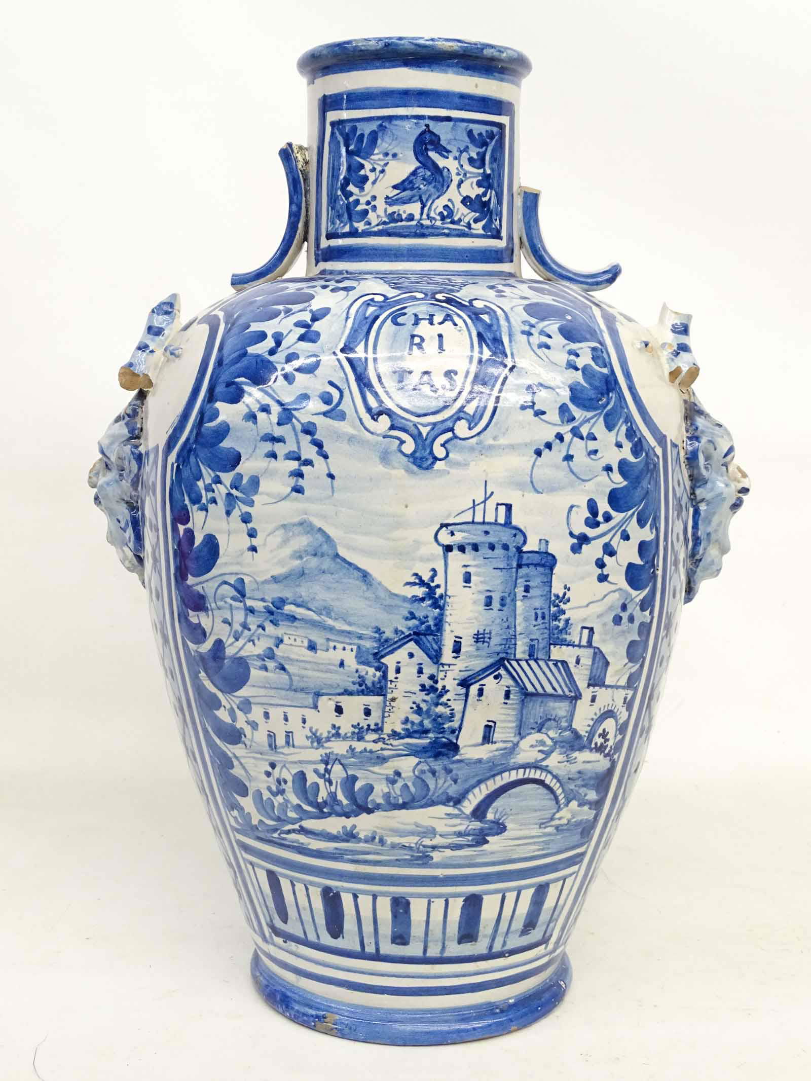 19th c. Italian Faience Apothecary Jar (1 of 5)