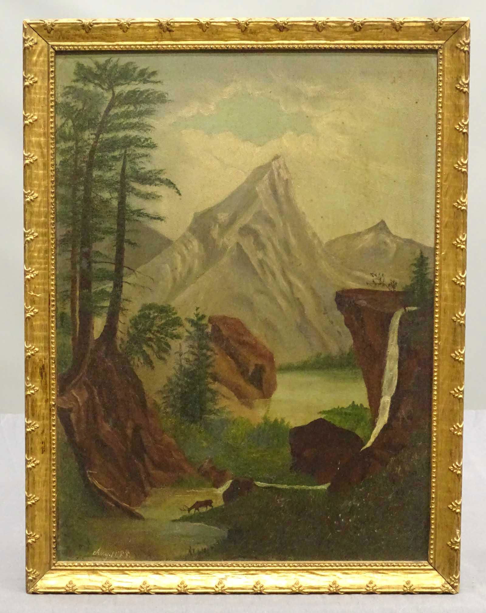 Painting, Adirondack Landscape (1 of 3)