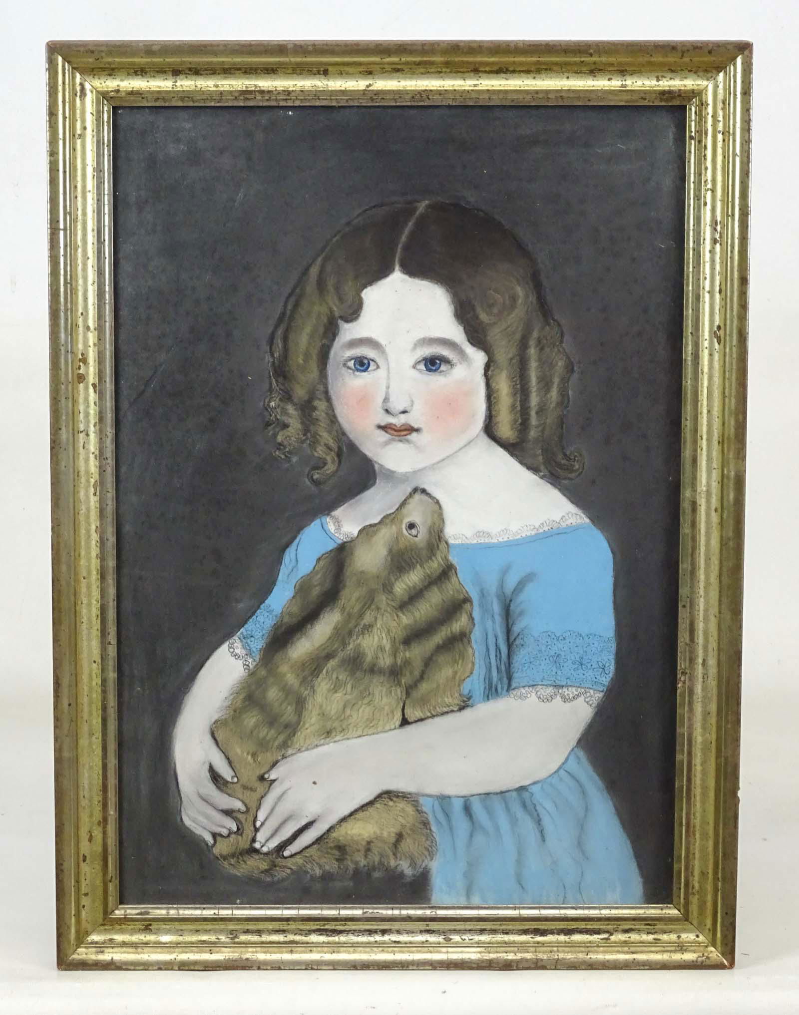 19th c. Folk Art Pastel (1 of 4)