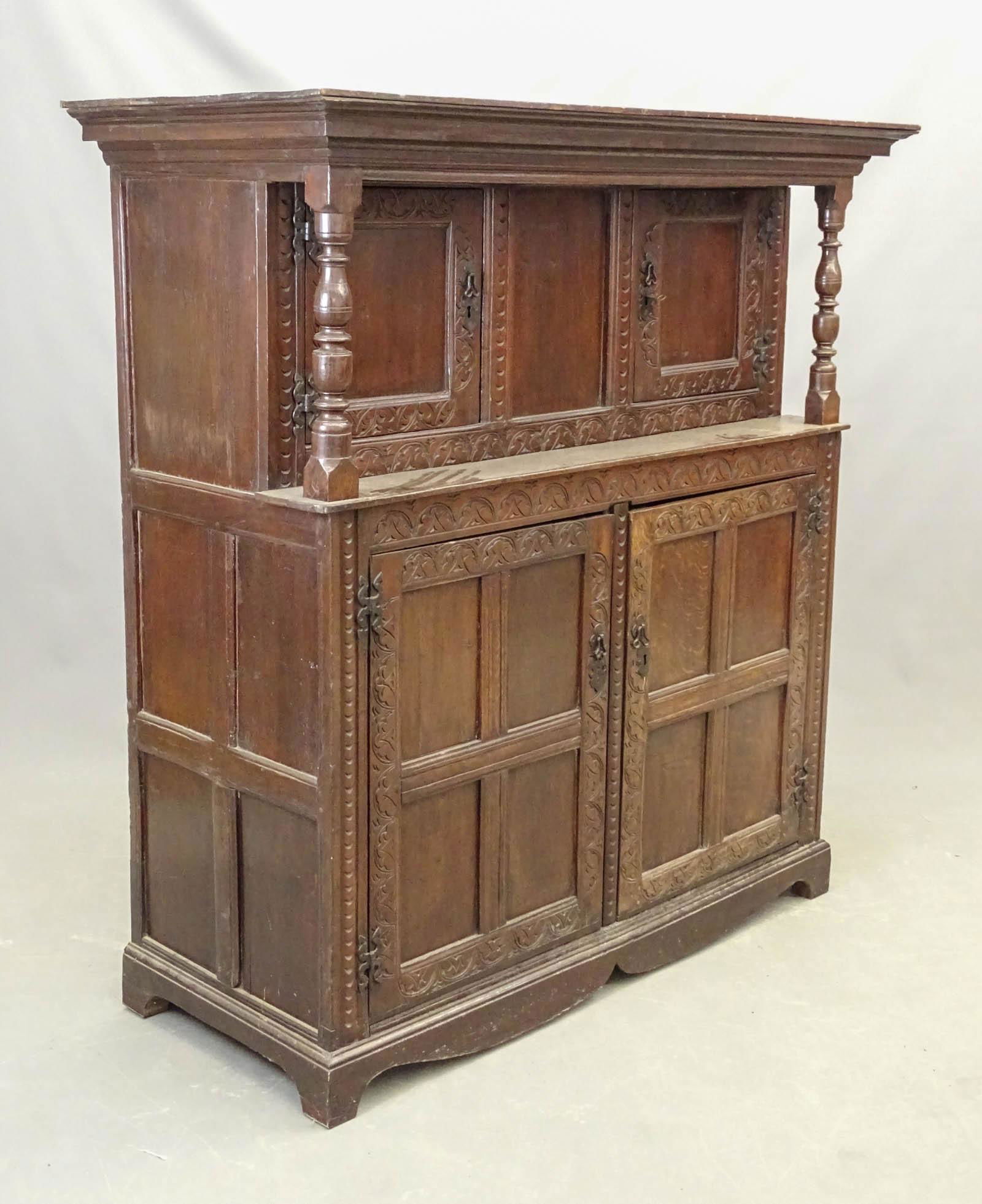 Jacobean Style Court Cupboard (1 of 4)