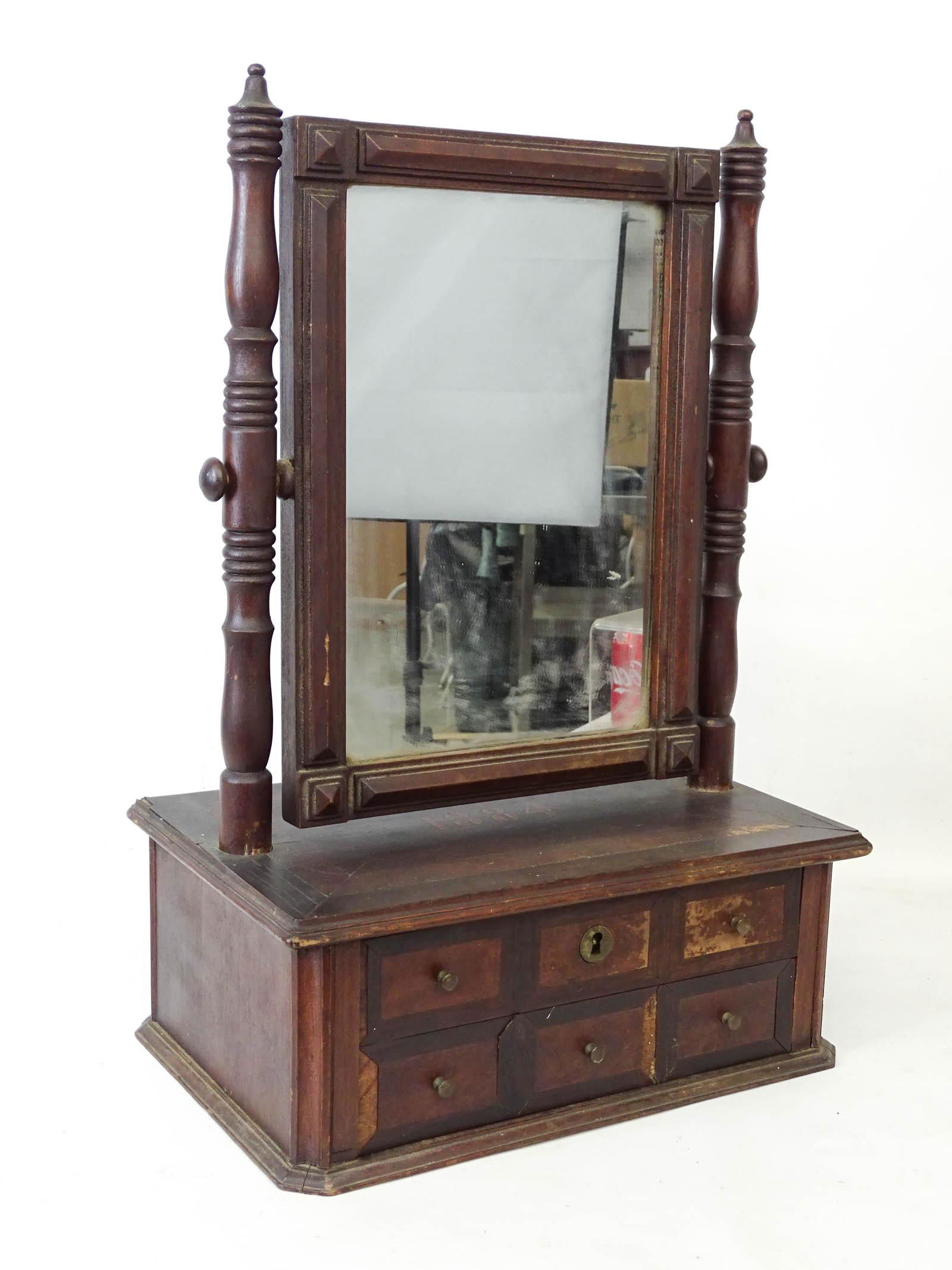 19th c. Shaving Mirror (1 of 5)