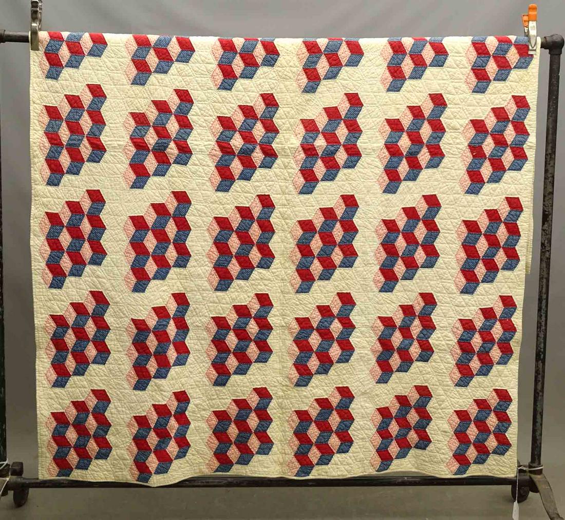 Tumbling Blocks Quilt (1 of 3)