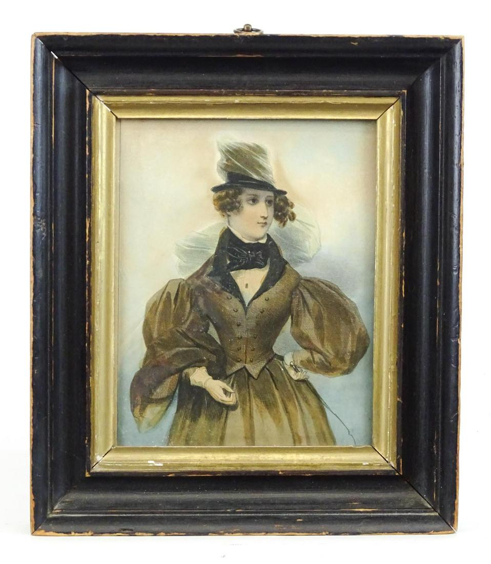 19th c. Folk Art Portrait of a Woman (1 of 4)