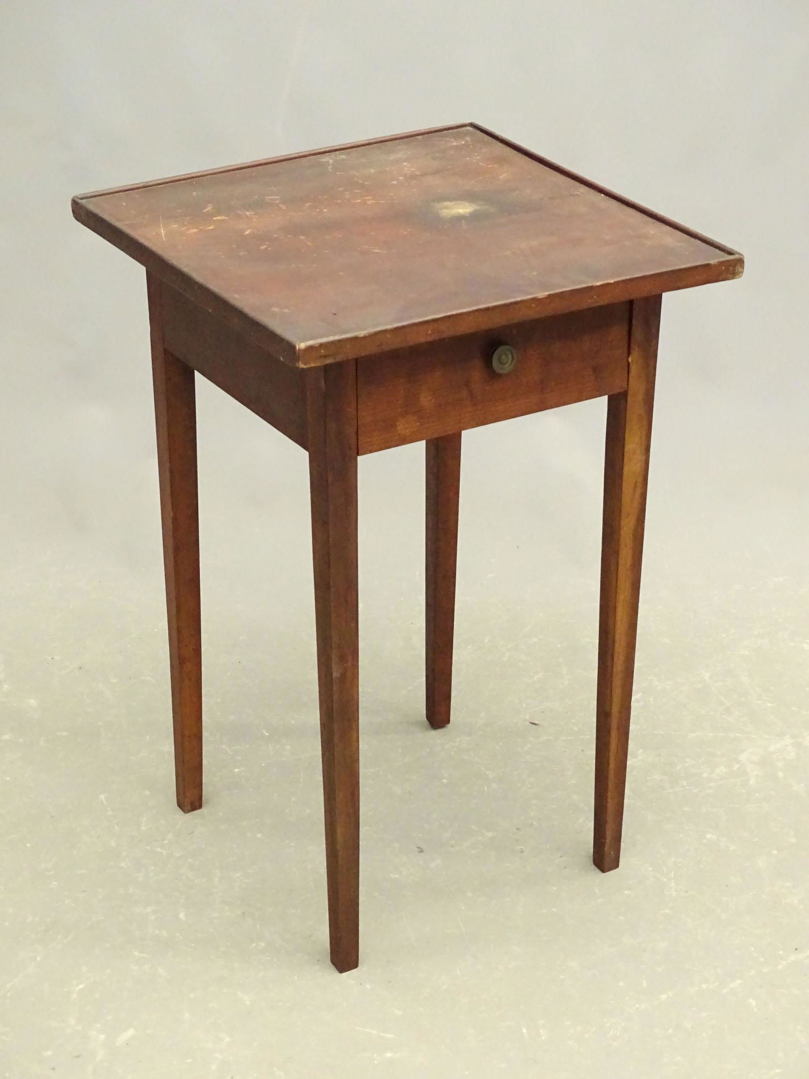 19th c. Single Drawer Stand (1 of 4)