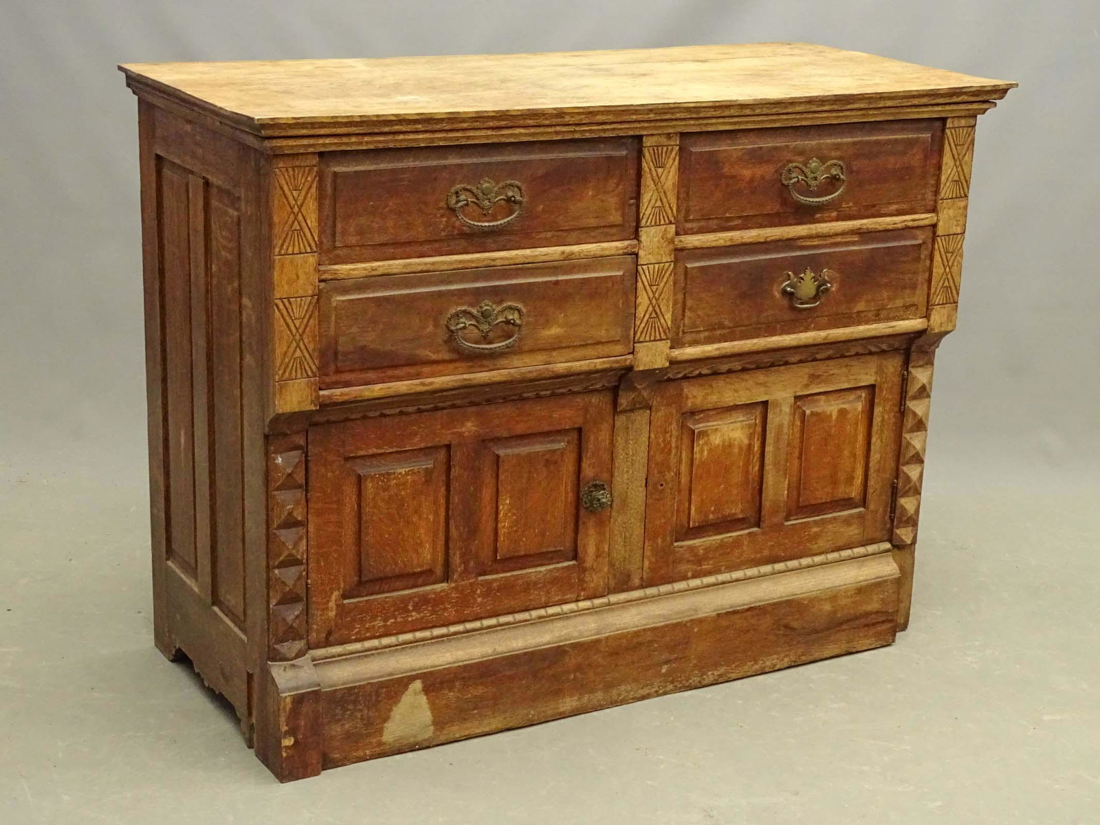 Victorian Oak Server (1 of 5)