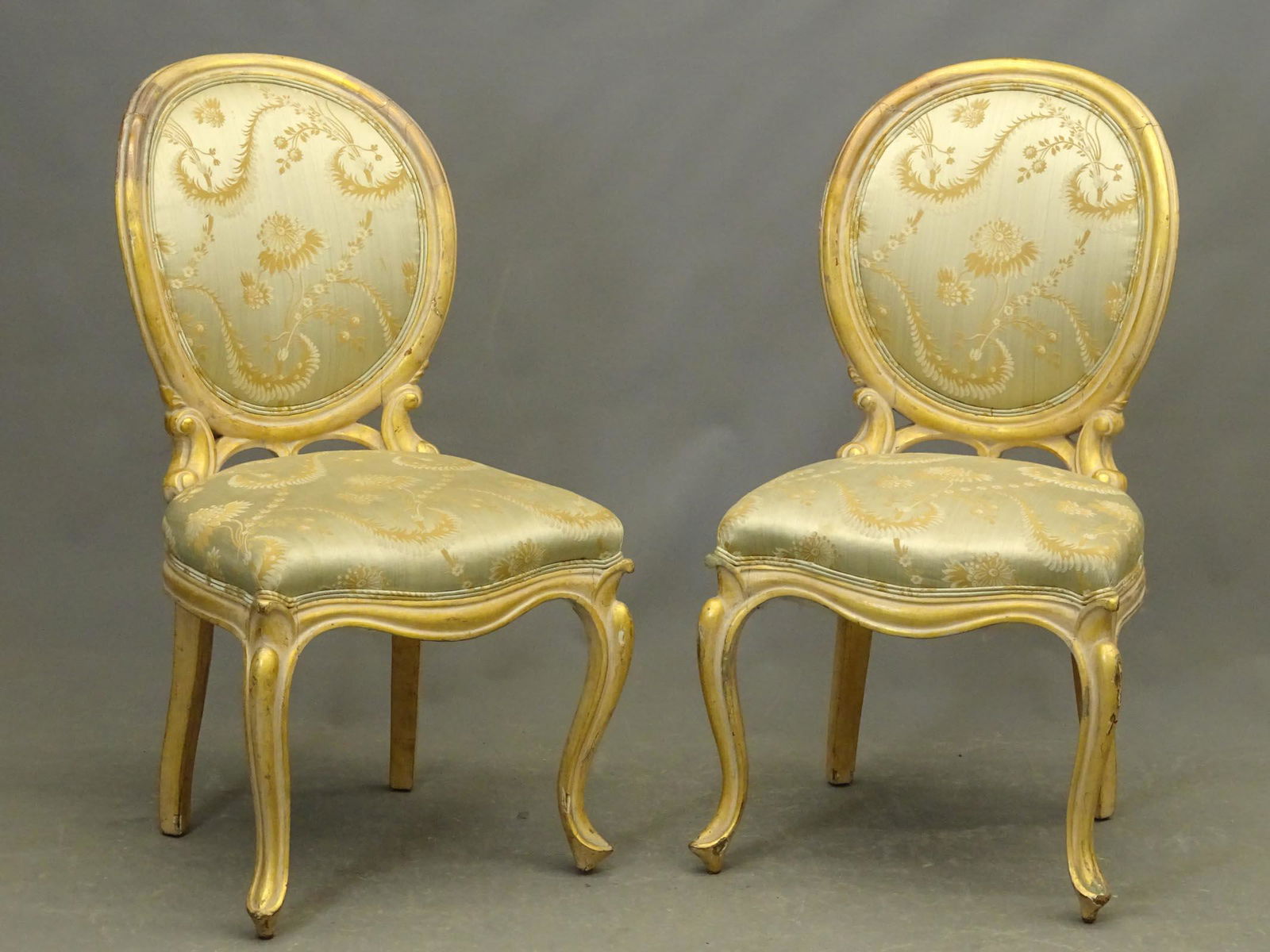 Pair French Style Chairs (1 of 4)