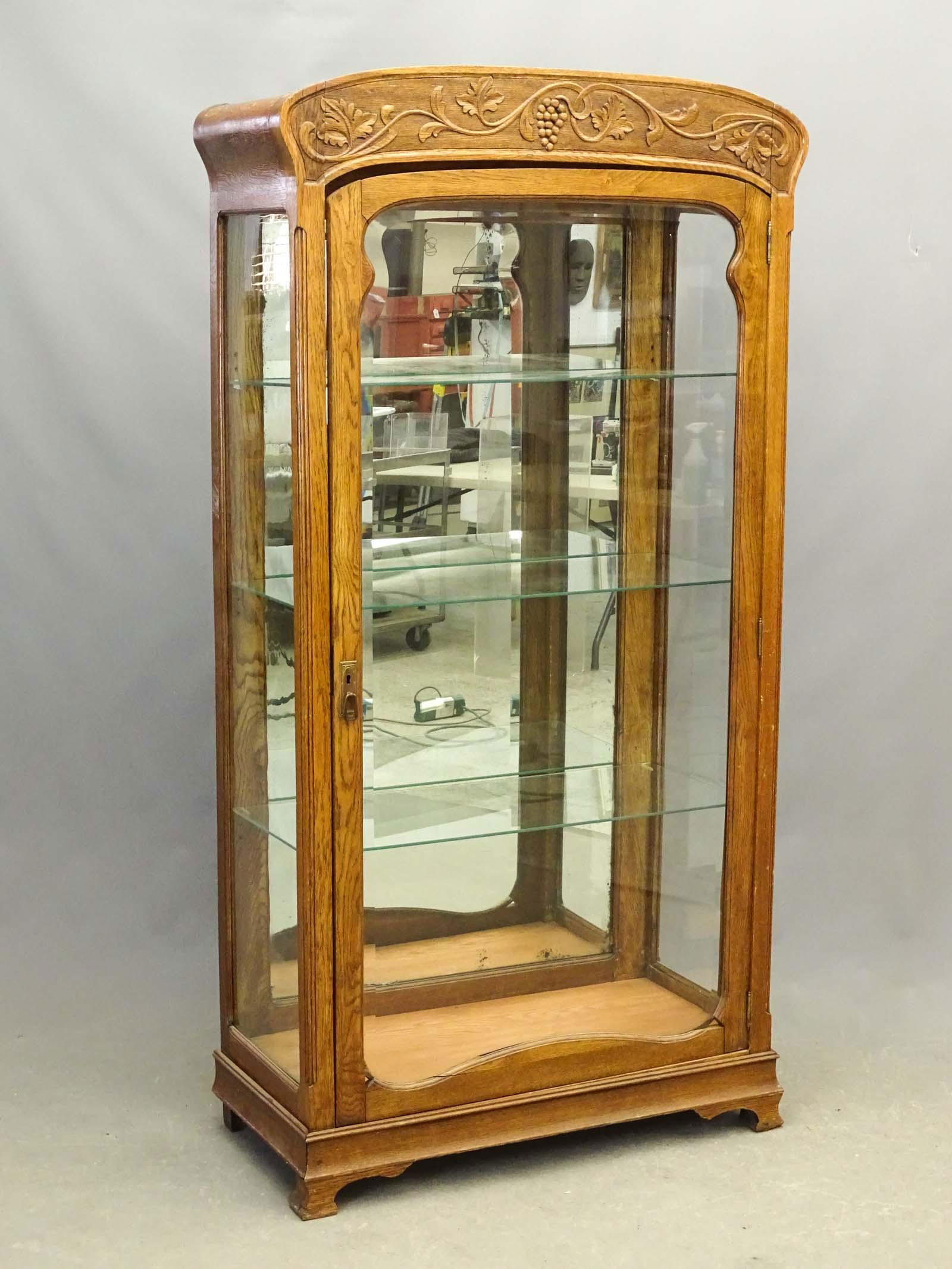 Victorian Oak China Cabinet (1 of 3)