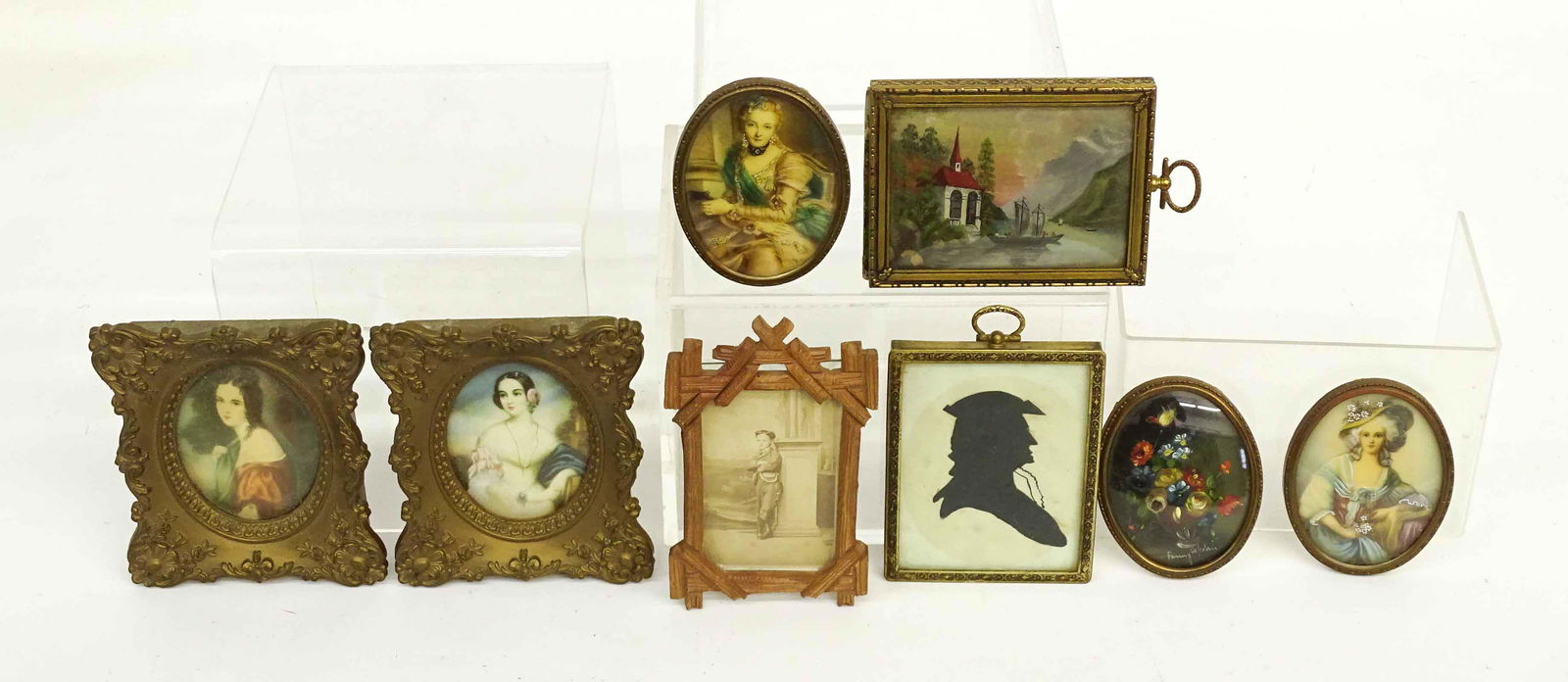 Miniature Portraits & Artwork Lot (1 of 12)