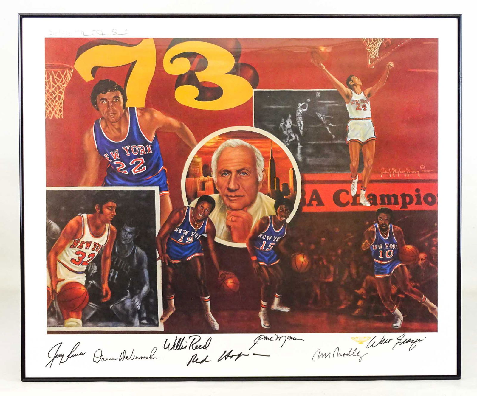 Basketball Autographed Print (1 of 8)