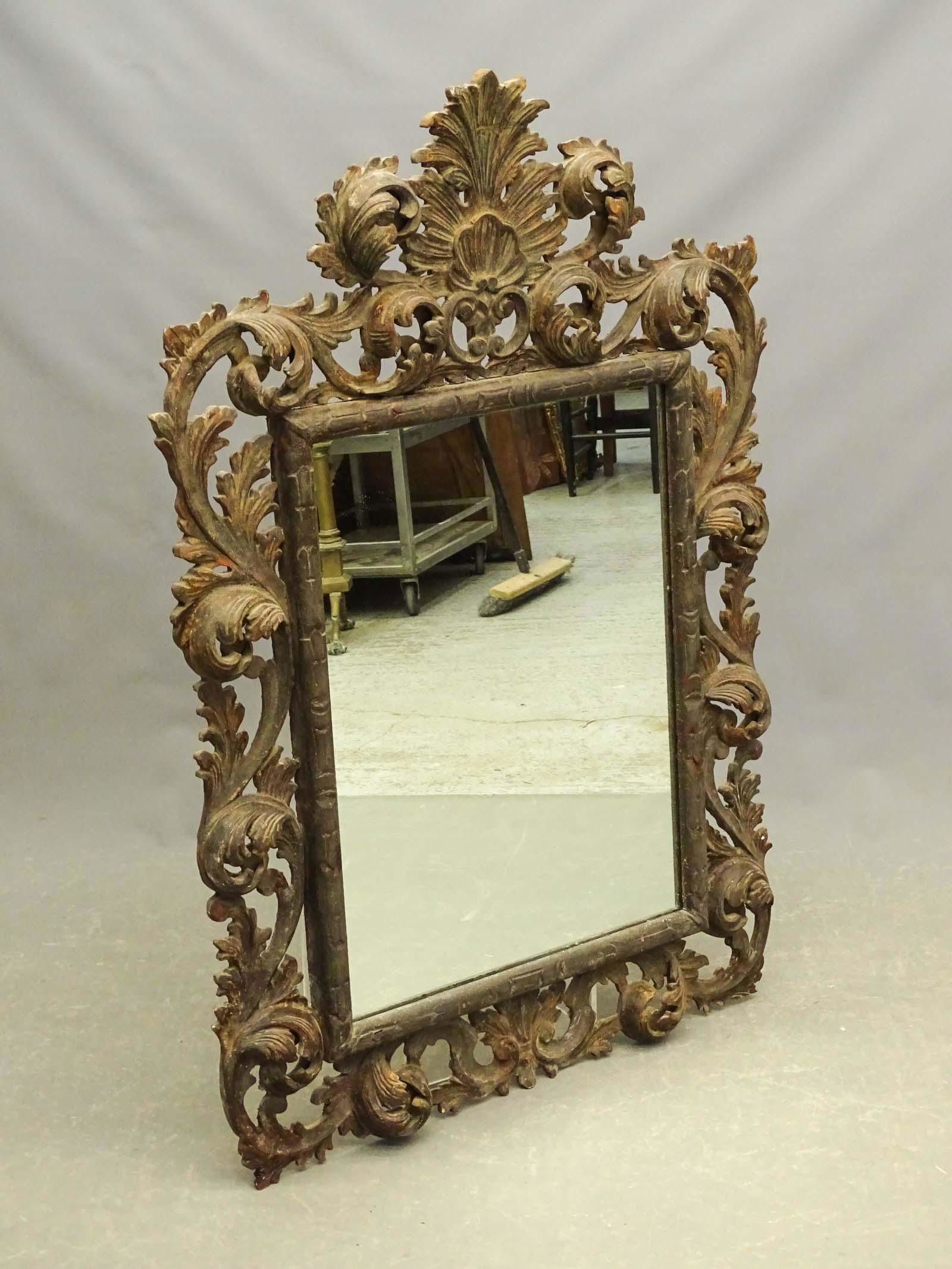 Carved Wooden Mirror (1 of 5)