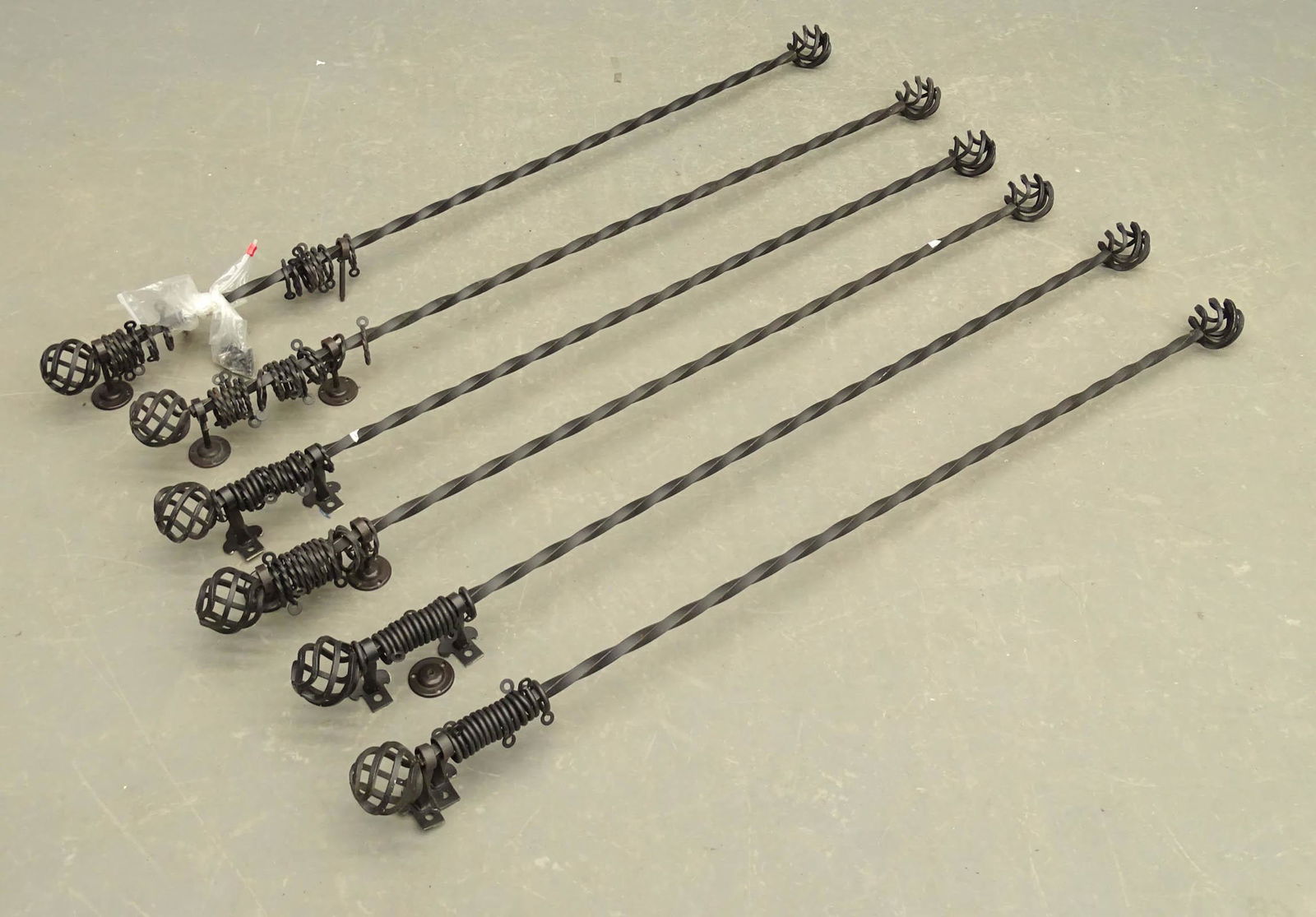 Wrought Iron Curtain Rods (1 of 3)