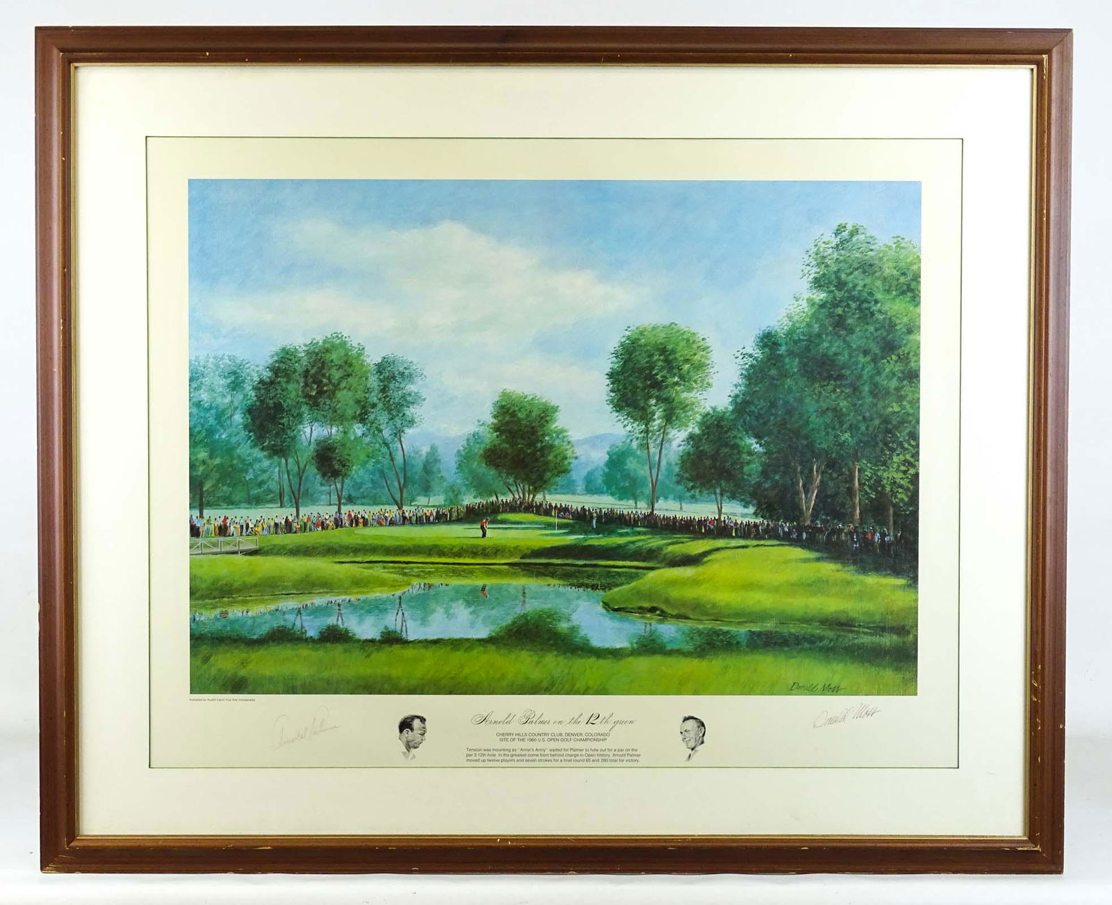 Arnold Palmer Signed Golf Print (1 of 7)