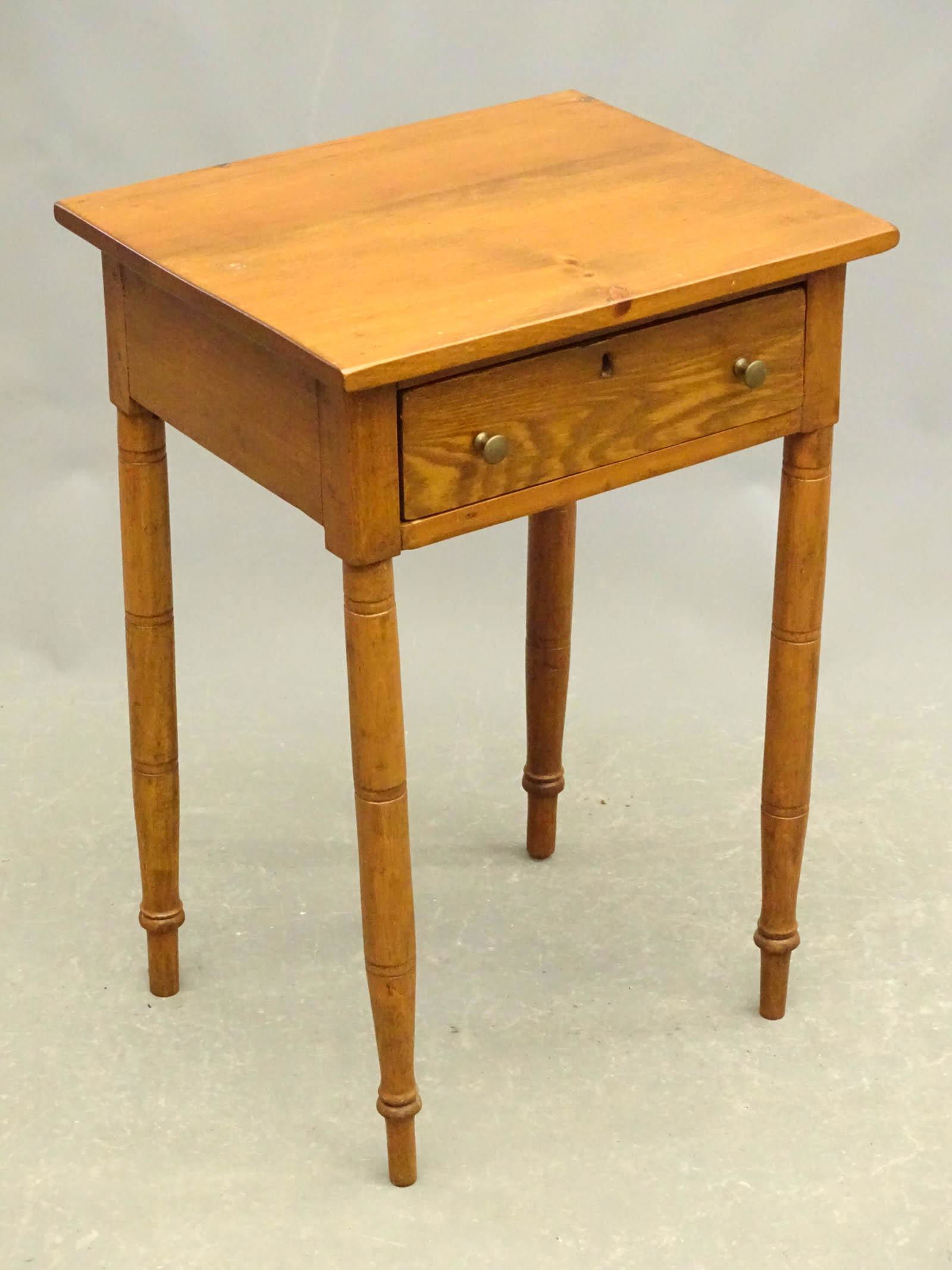 19th c. Single Drawer Stand (1 of 3)
