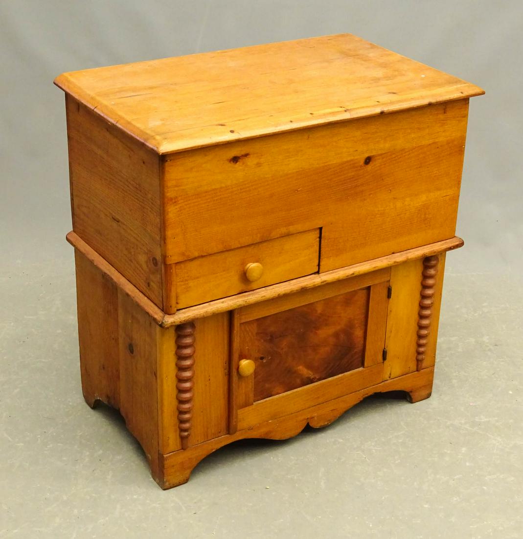 19th c. Pine Commode (1 of 6)