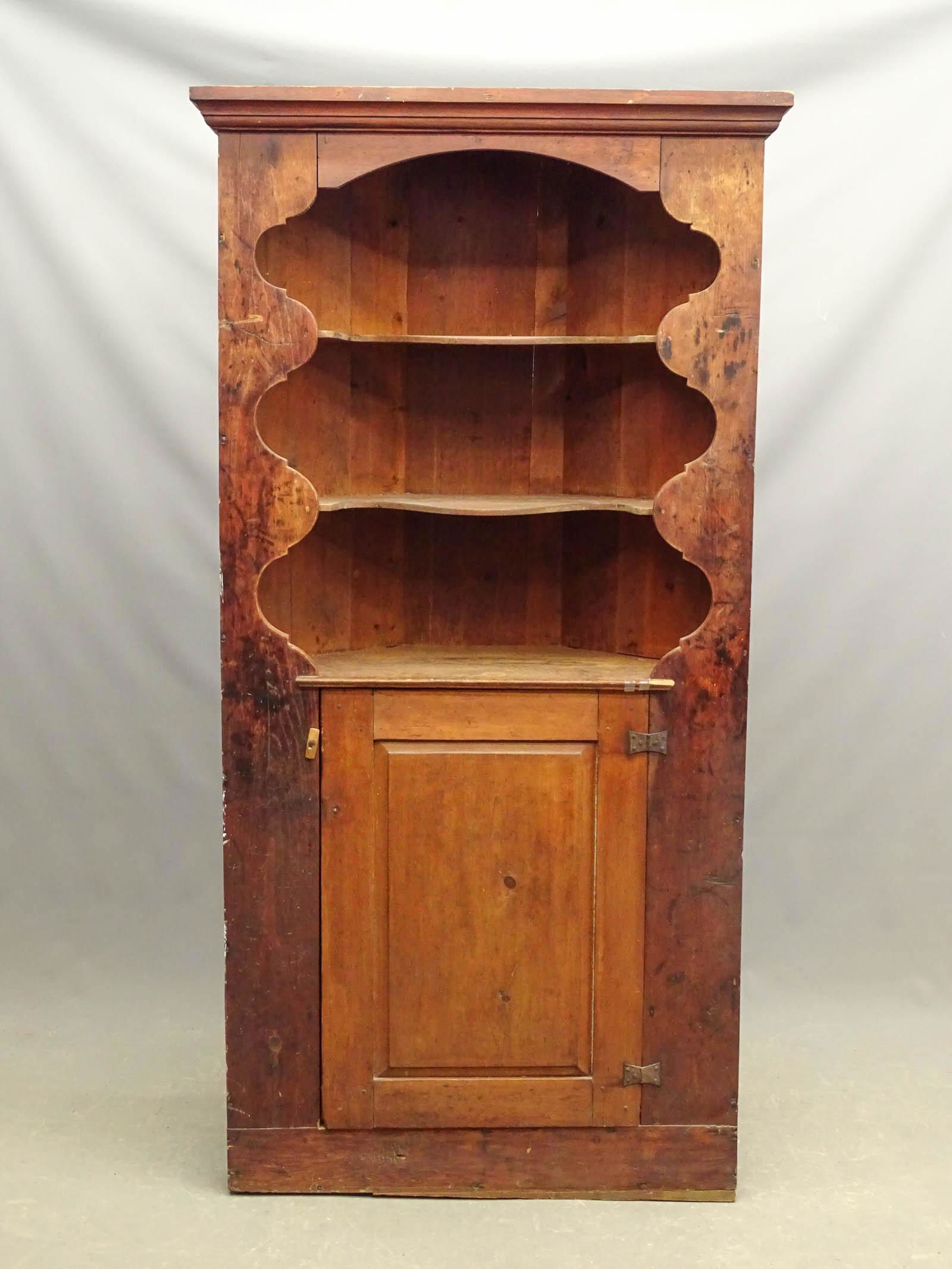 19th c. Corner Cupboard (1 of 3)