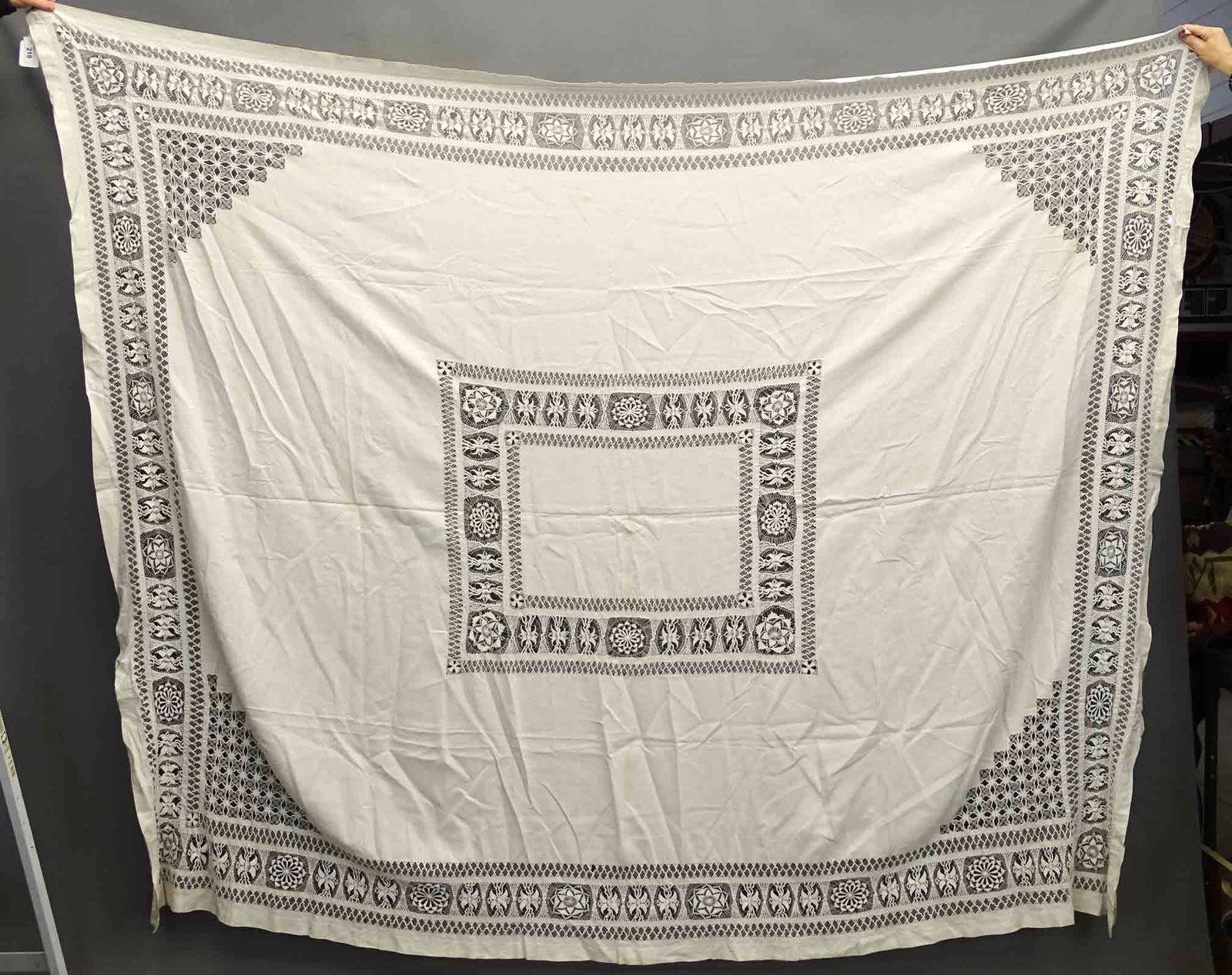 Vintage Crocheted Table Cloth (1 of 3)