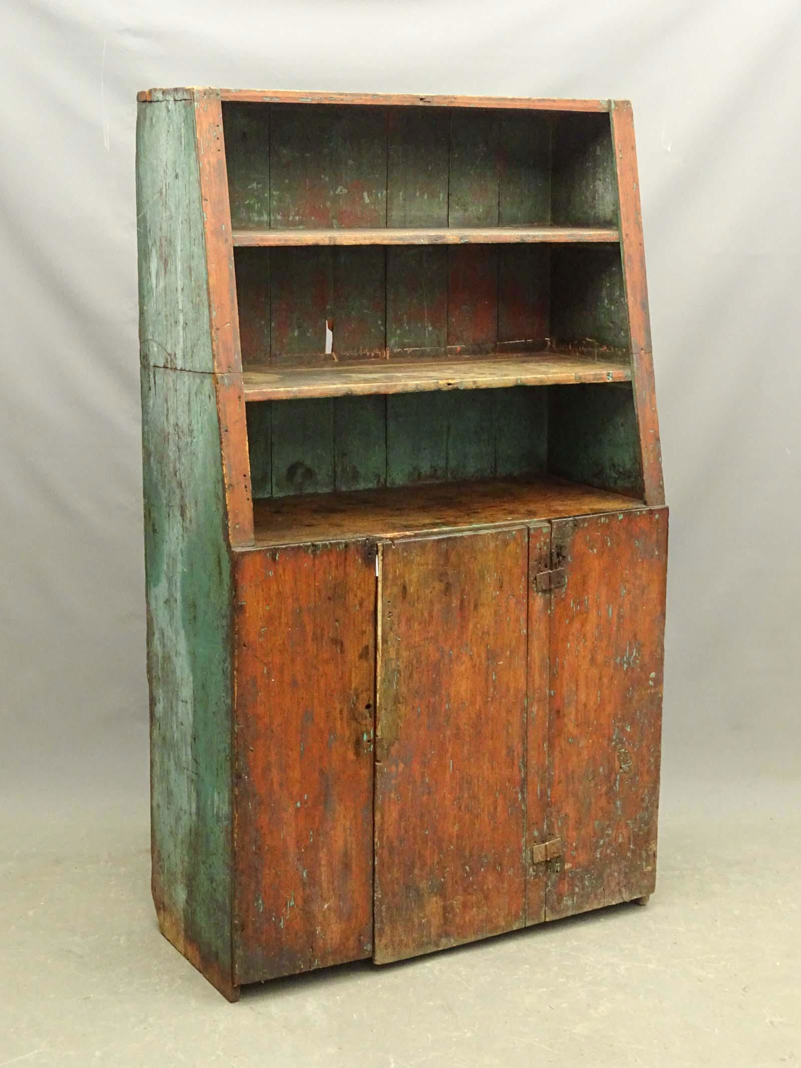 19th c. Cant Back Cupboard (1 of 5)