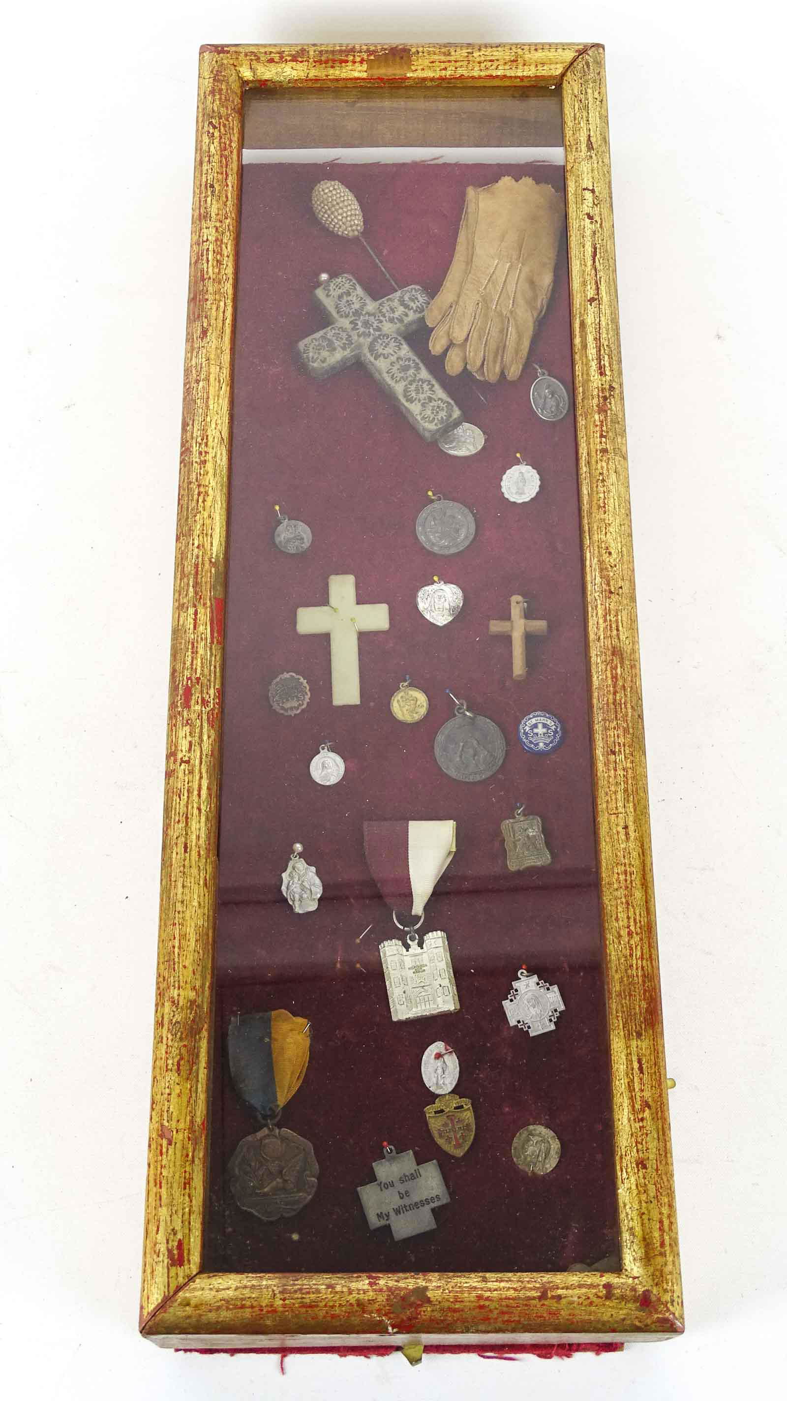 Shadowbox with Religious Curiosities (1 of 8)