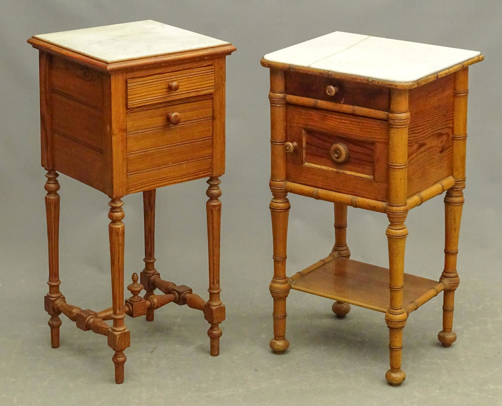 Two Faux Bamboo Side Tables (1 of 11)