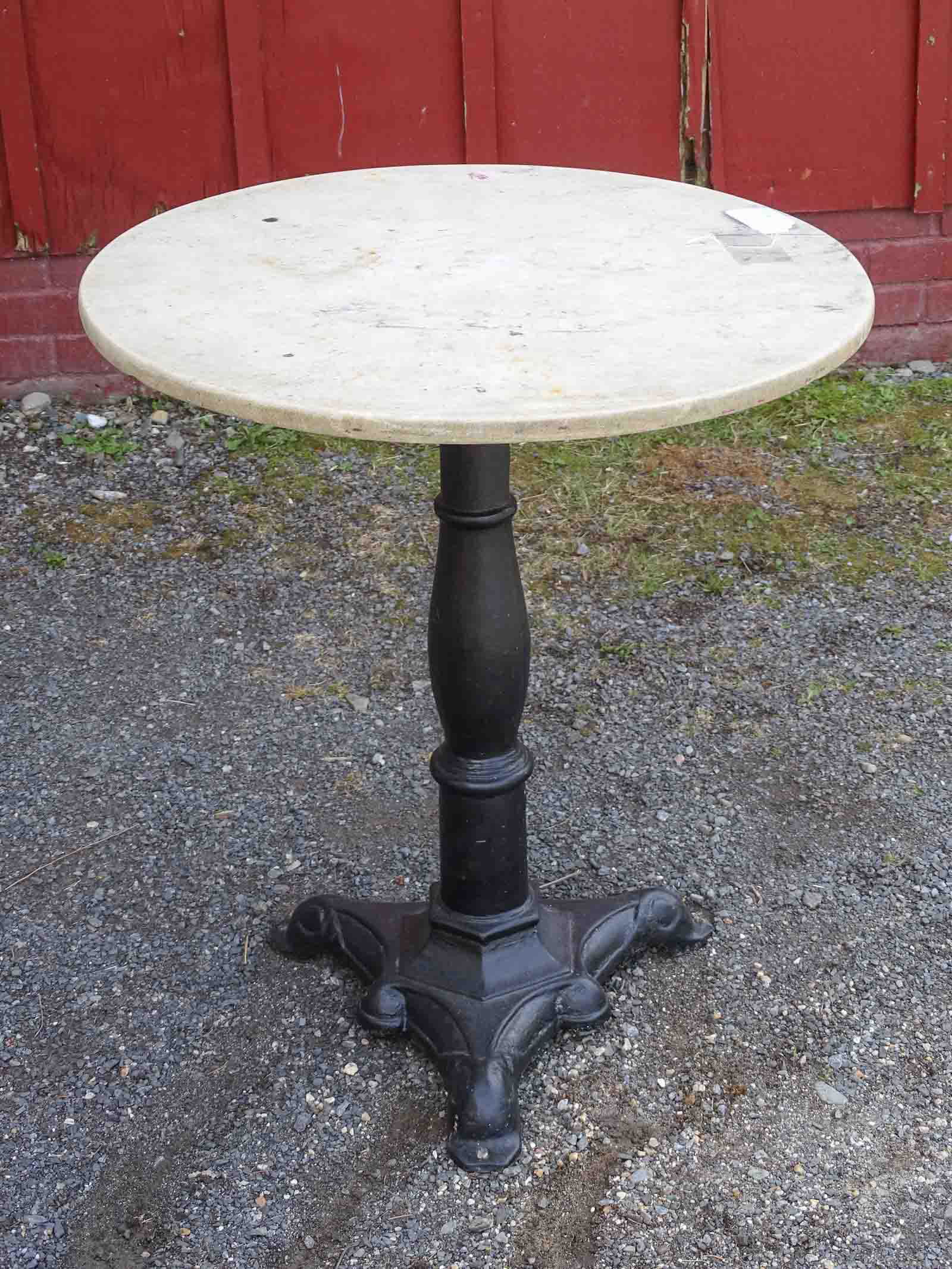 Marble Top Cafe Table (1 of 3)
