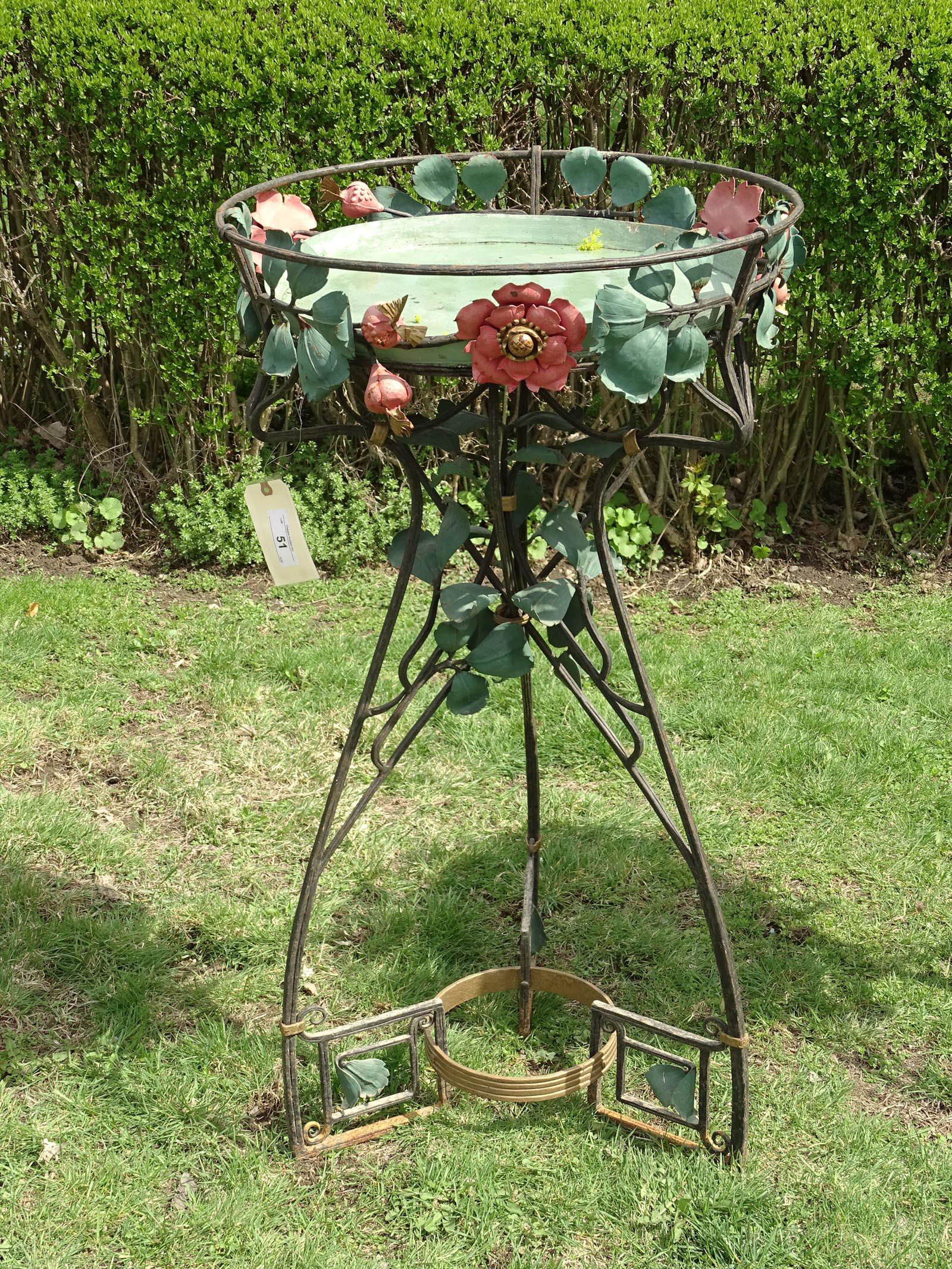 Wrought Iron Planter (1 of 2)