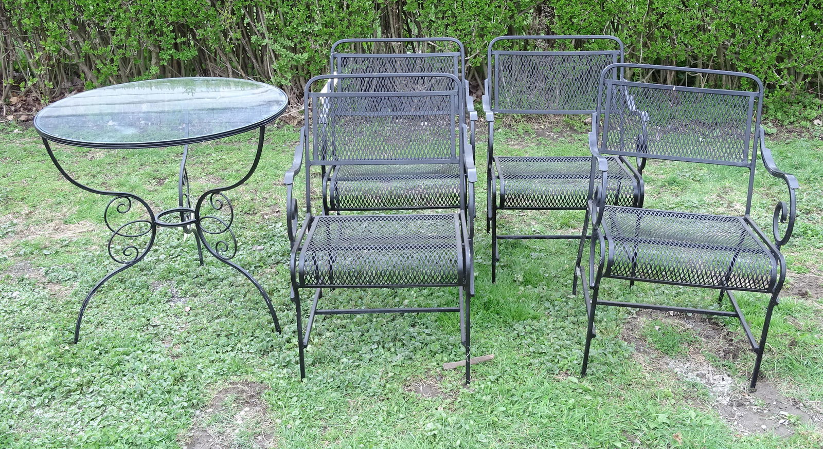 Wrought Iron Patio Set (1 of 5)