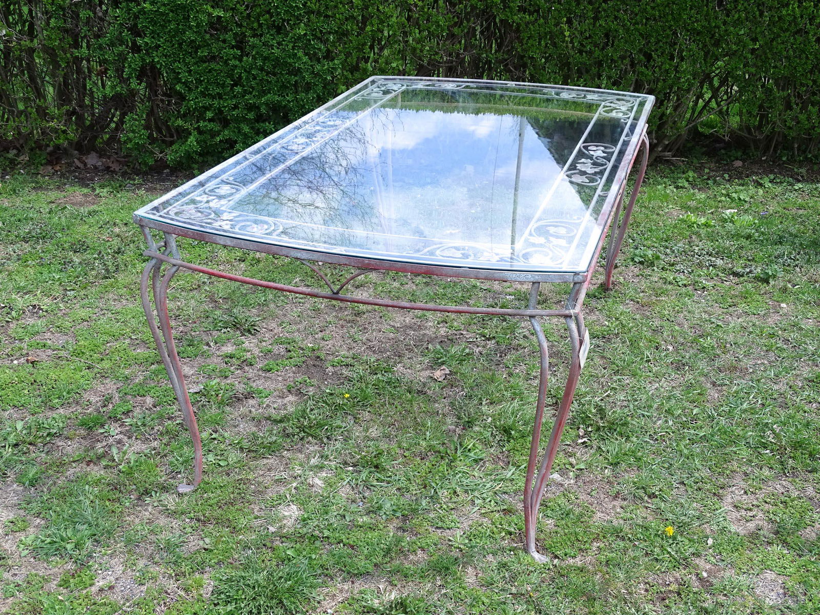 Wrought Iron Patio Table (1 of 2)