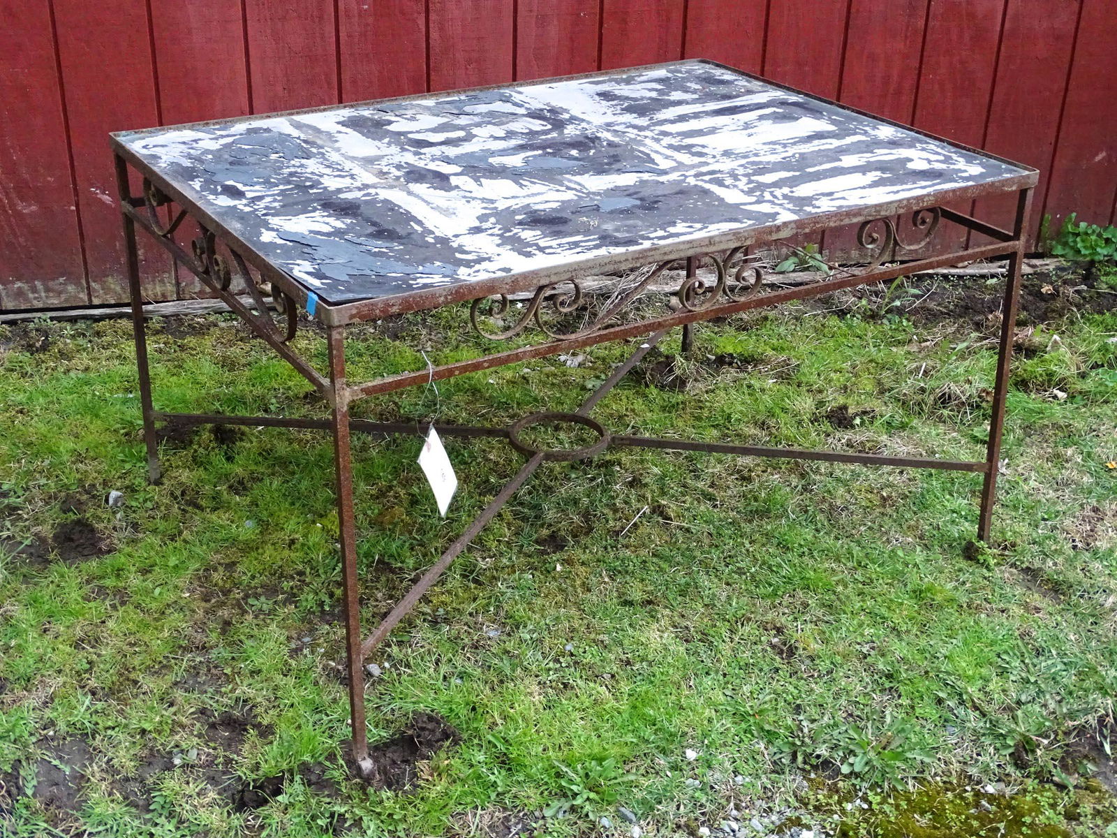 Wrought Iron Patio Table (1 of 2)