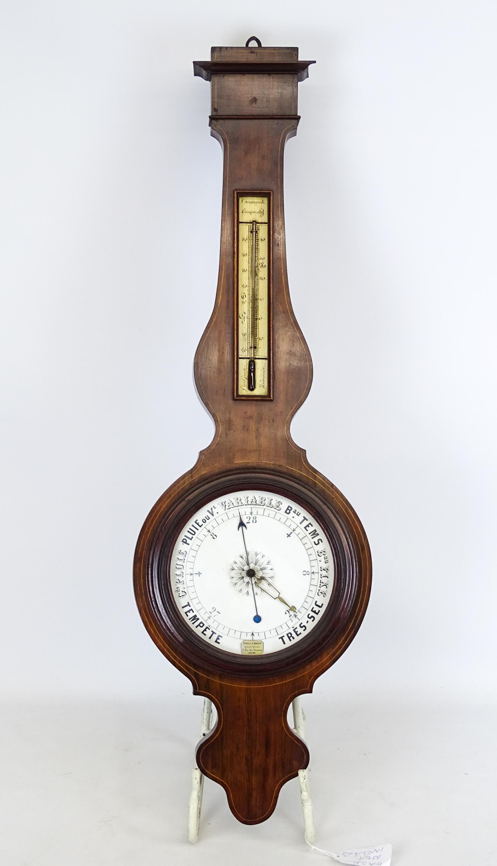 French Barometer: French Barometer. Labeled Spinelli & Manier. 11" x 35".