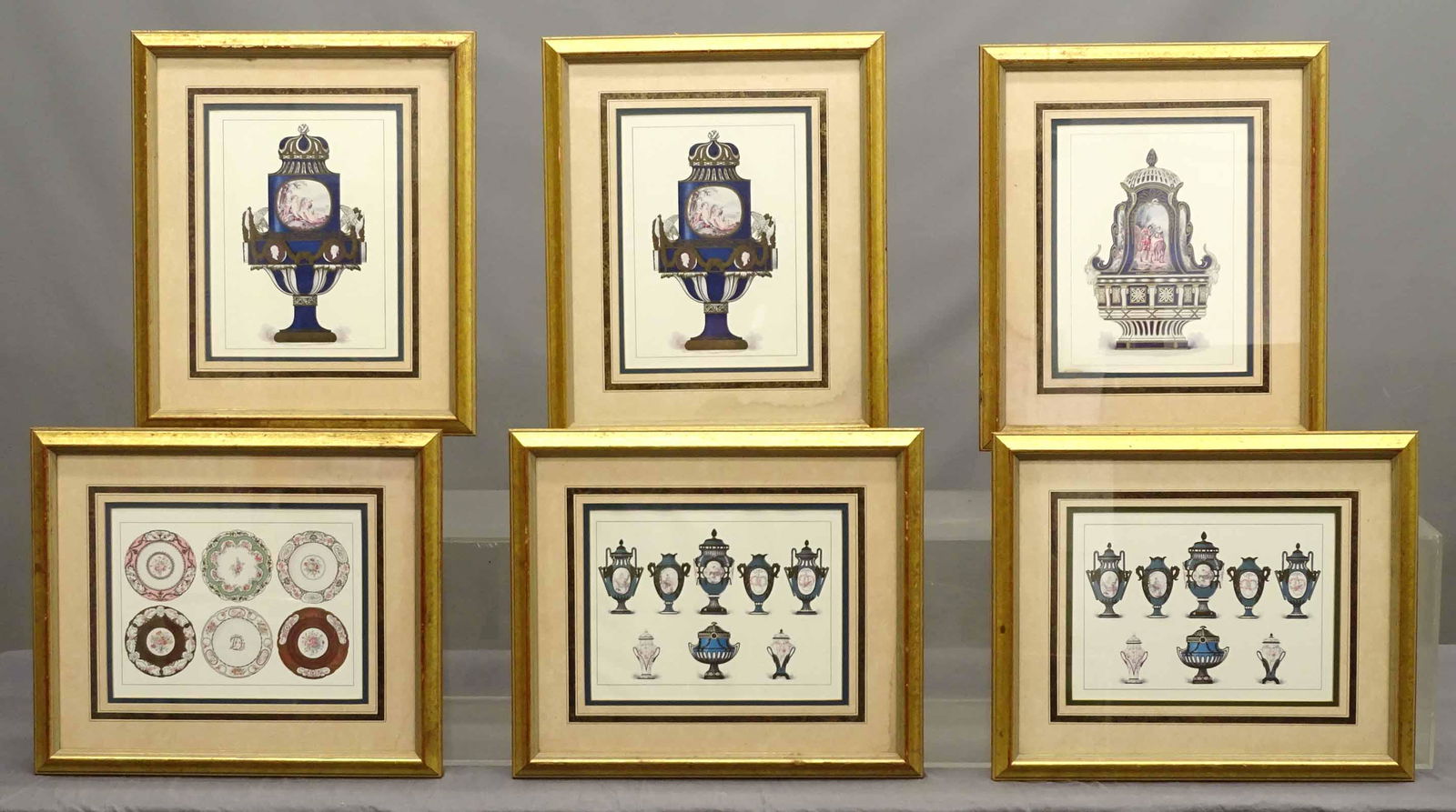 Sevres Porcelain Antique Prints (6) (1 of 8)
