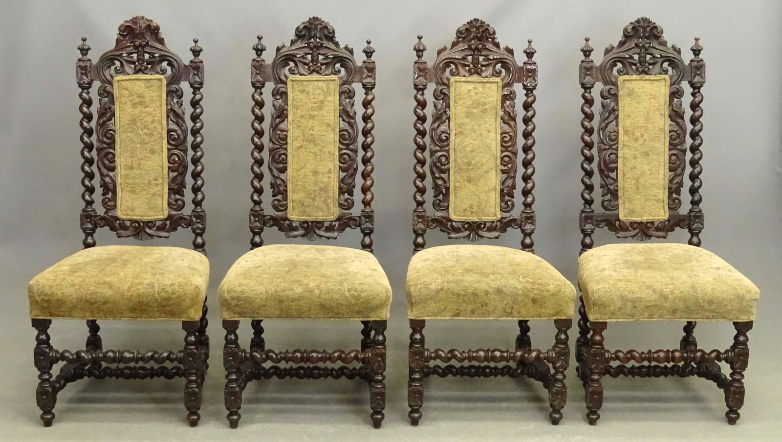 Set of 19th c. English Baroque Chairs (1 of 6)