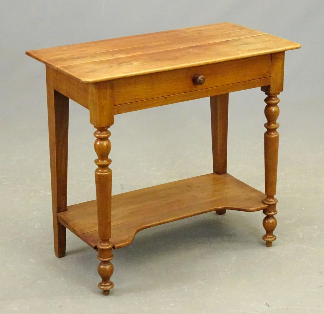 19th c. French Cherry Side Table (1 of 4)