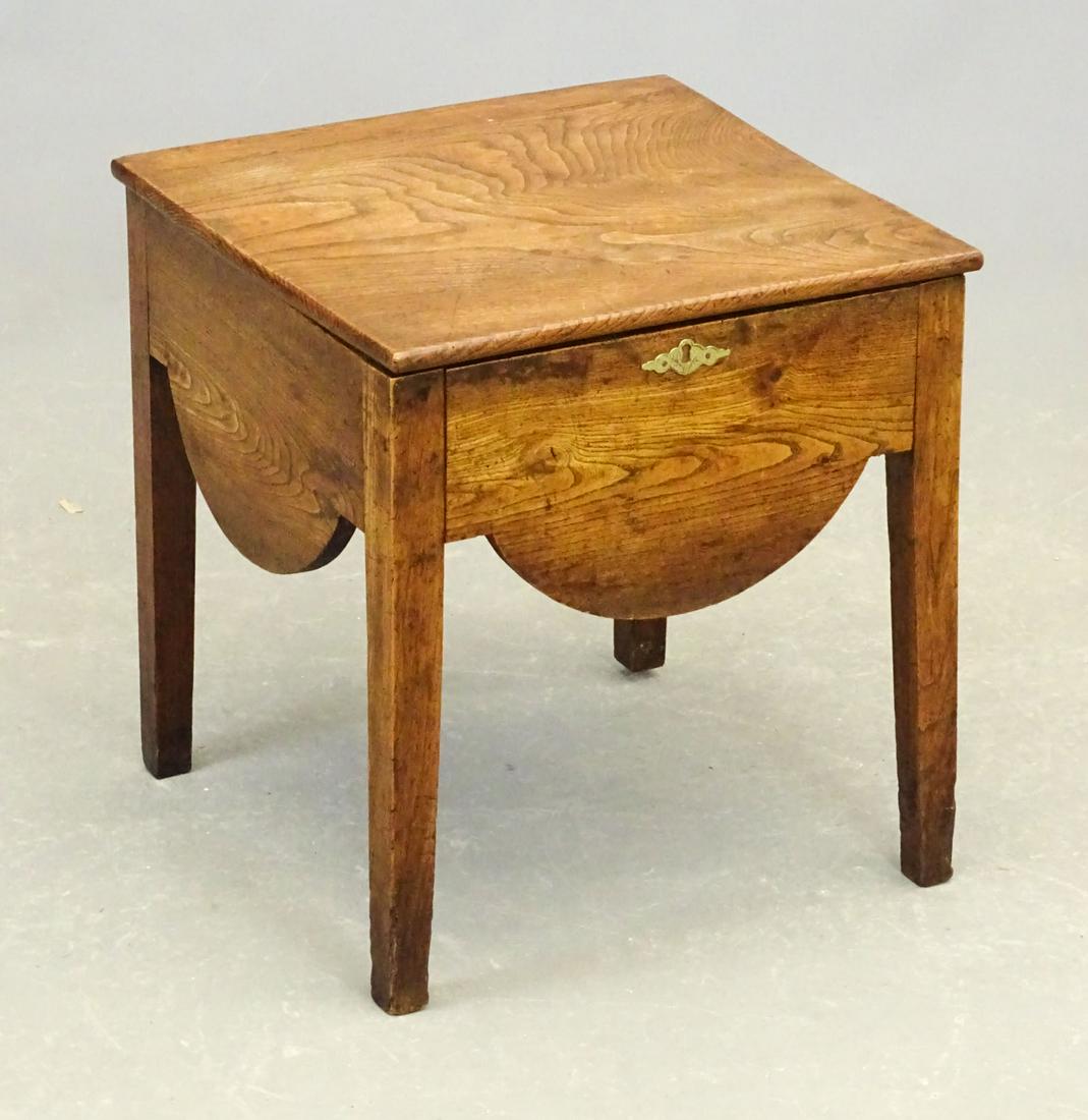 C. 1800 English Elm Close Stool (1 of 5)