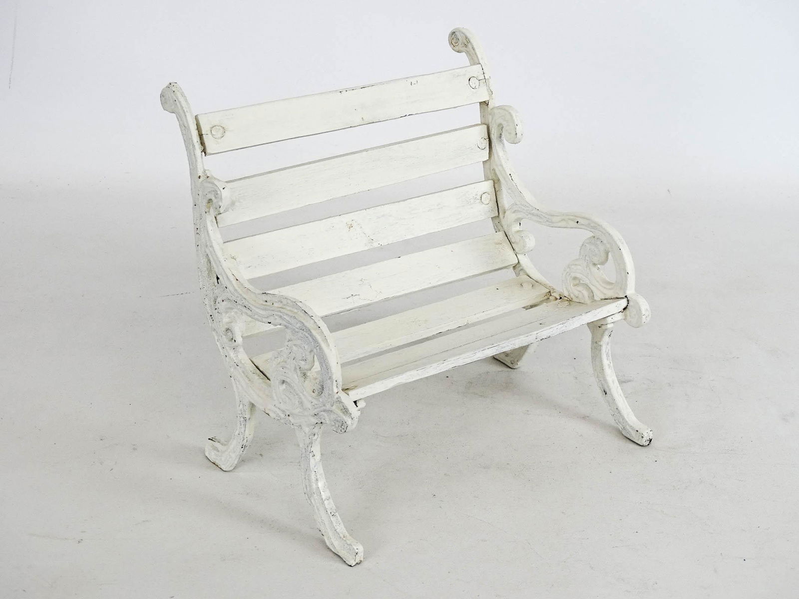 English Salesman's Sample Garden Bench (1 of 3)