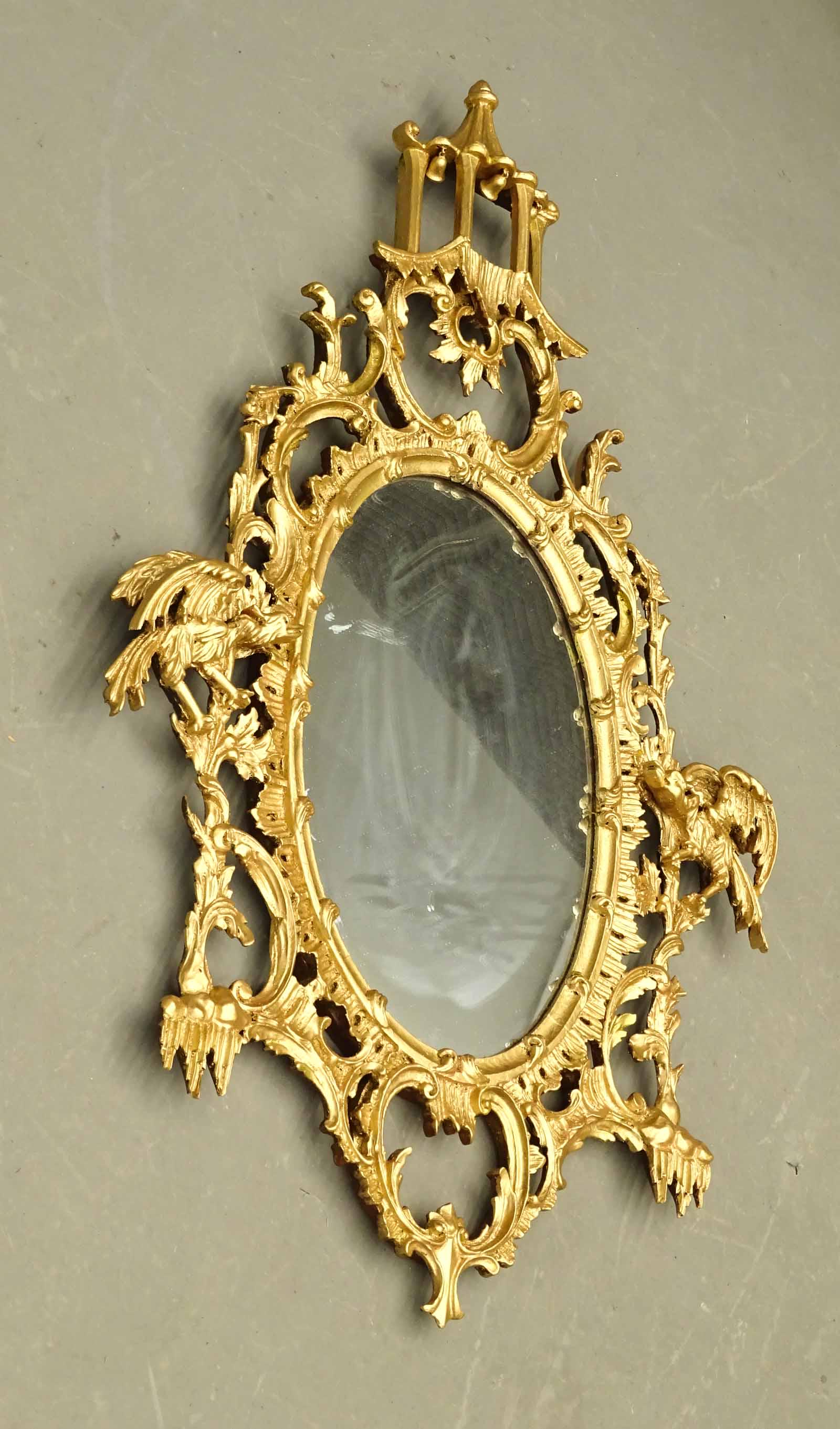 Early Carved Wall Mirror (1 of 4)