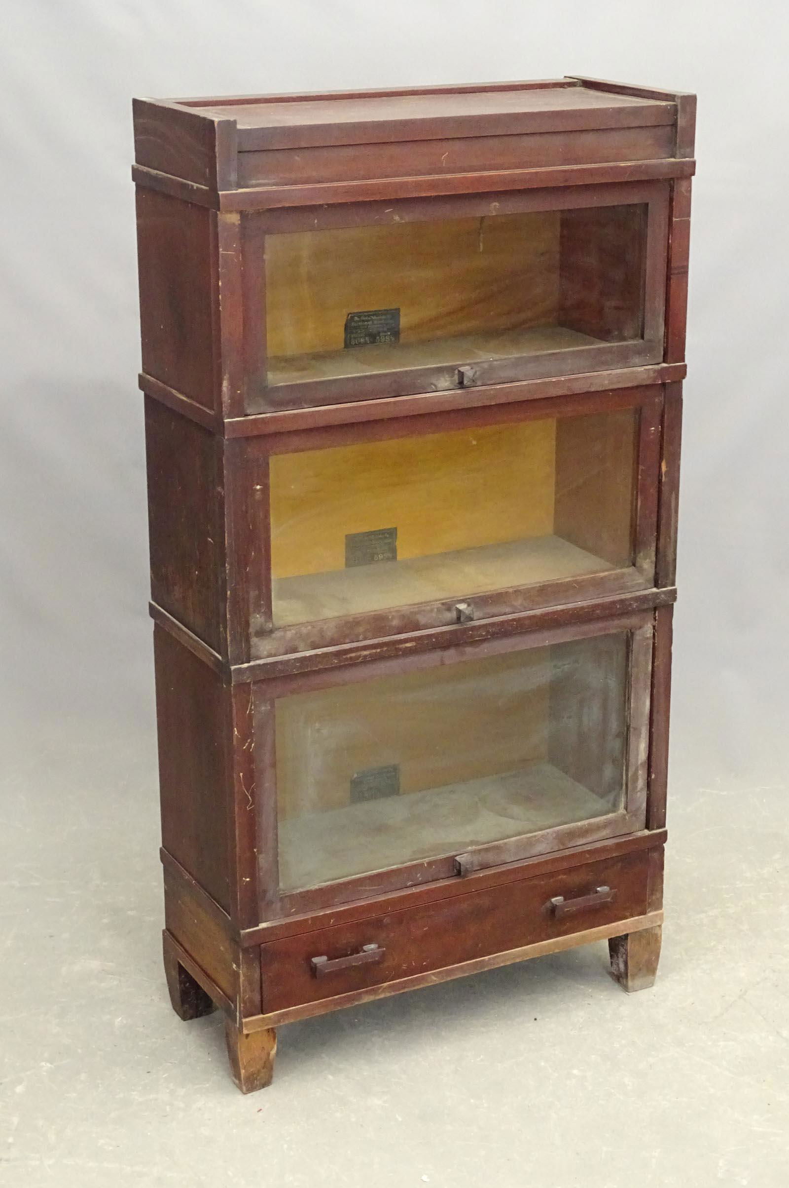 Globe Wernicke Stacking Mahogany Bookcase (1 of 4)