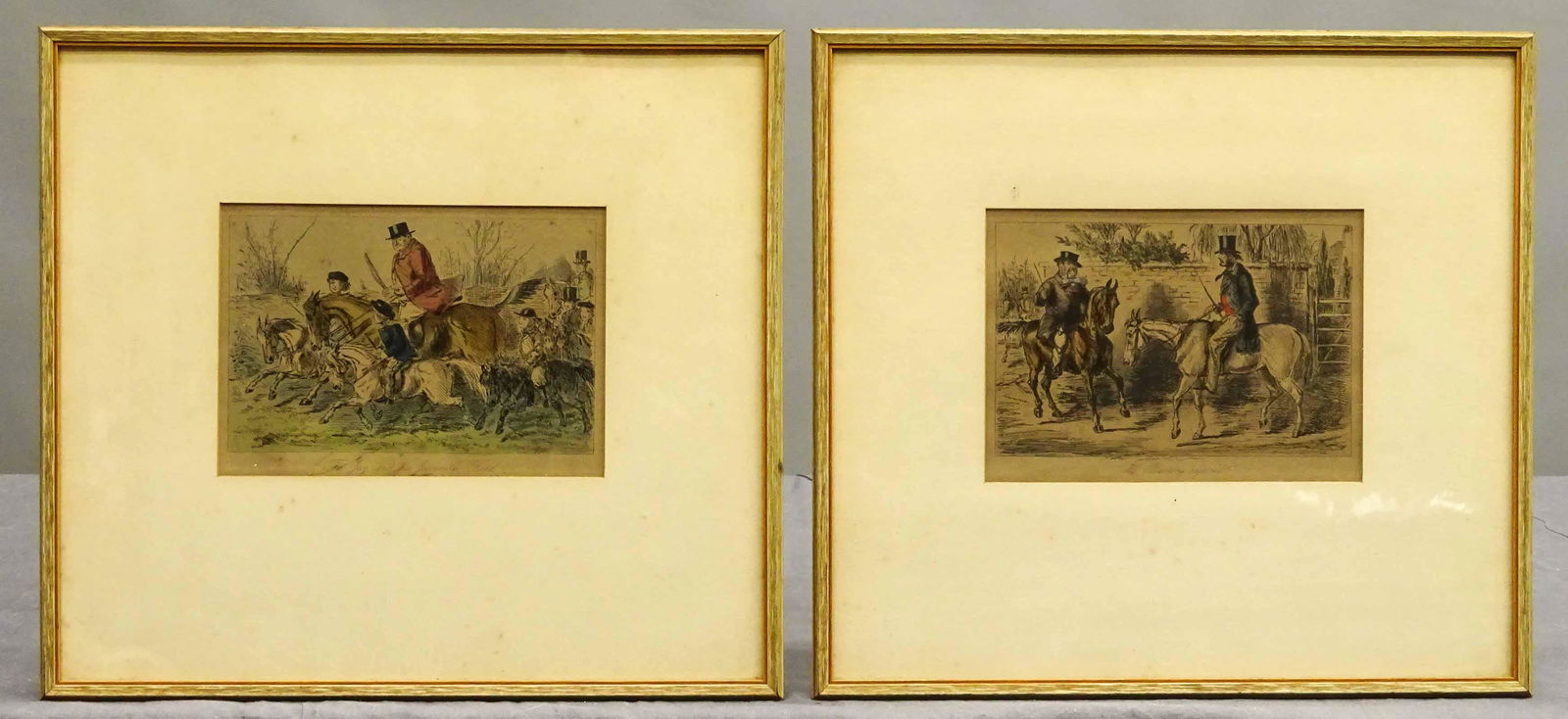 Pair Equestrian Prints (1 of 5)