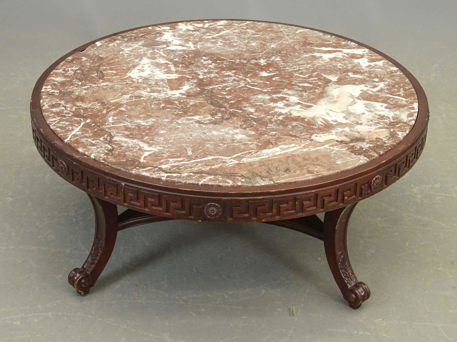 Vintage Marble Top Coffee Table (1 of 3)