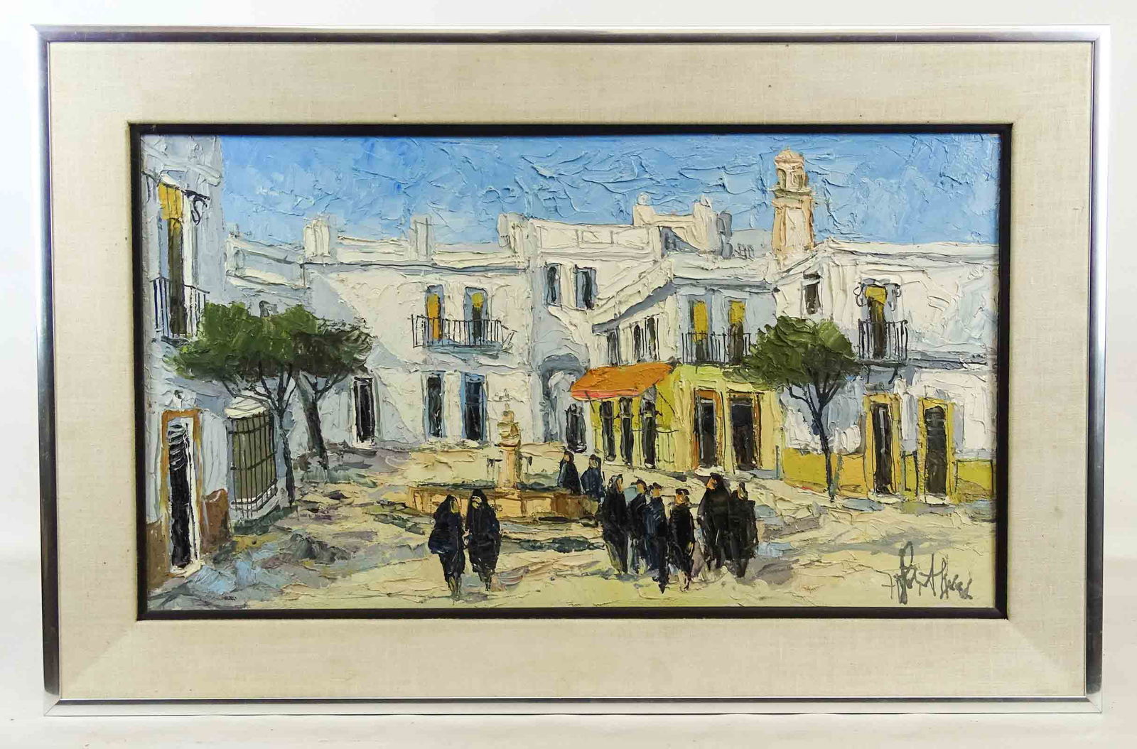 Continental School, Courtyard with Figures (1 of 4)