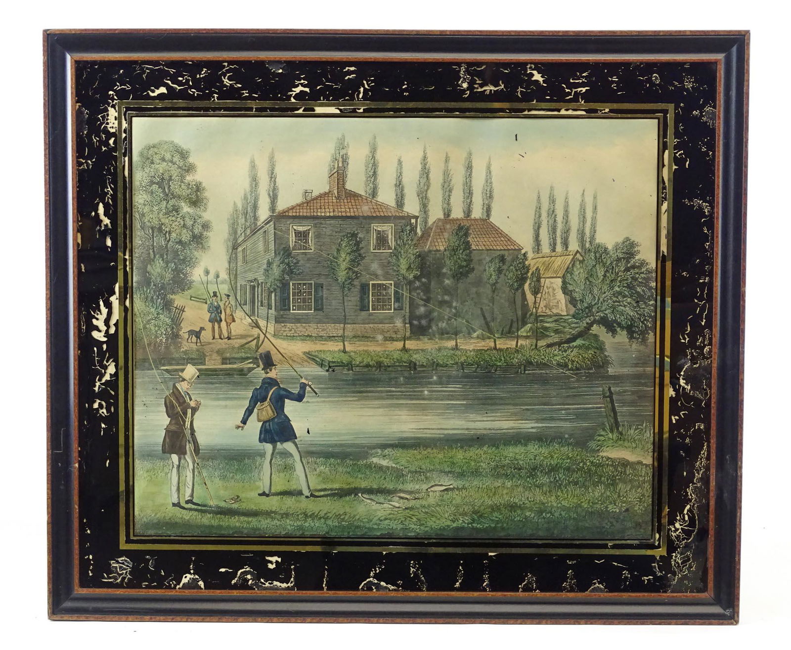 19th c. Print of Fisherman (1 of 3)