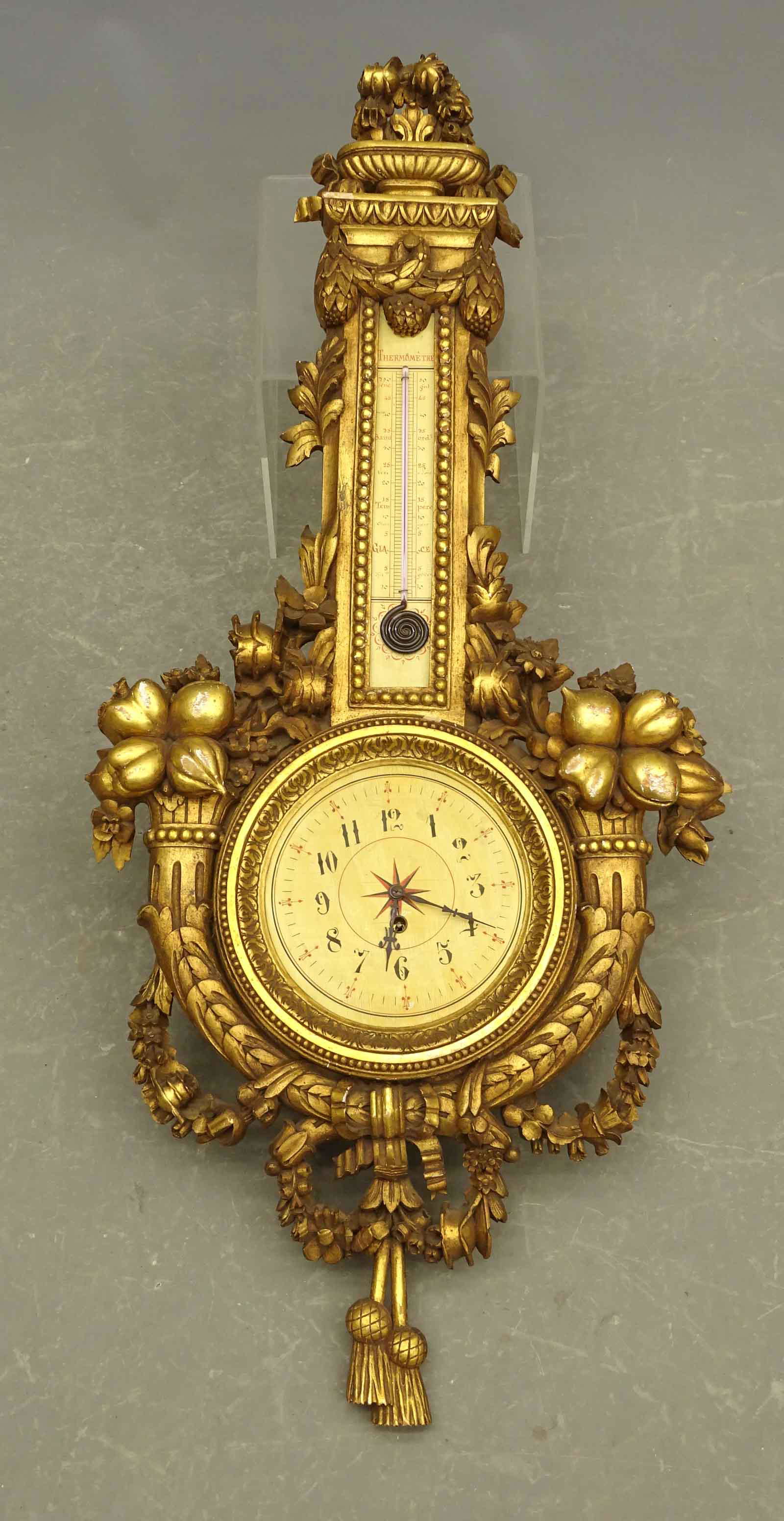 Carved French Wall Clock (1 of 4)